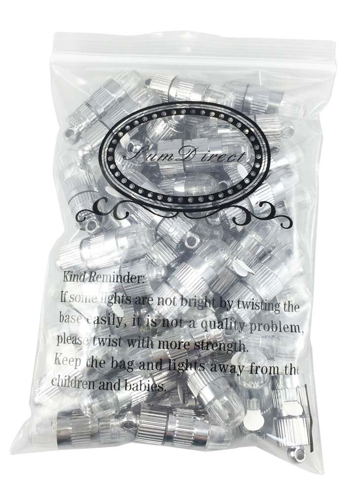 Sumdirect Pack Of 30 Led Mini Non-Blinking Lights For Paper Lanterns Balloons Floral Wedding Halloween Christmas Party Decoration Centerpieces (30, Orange Yellow)