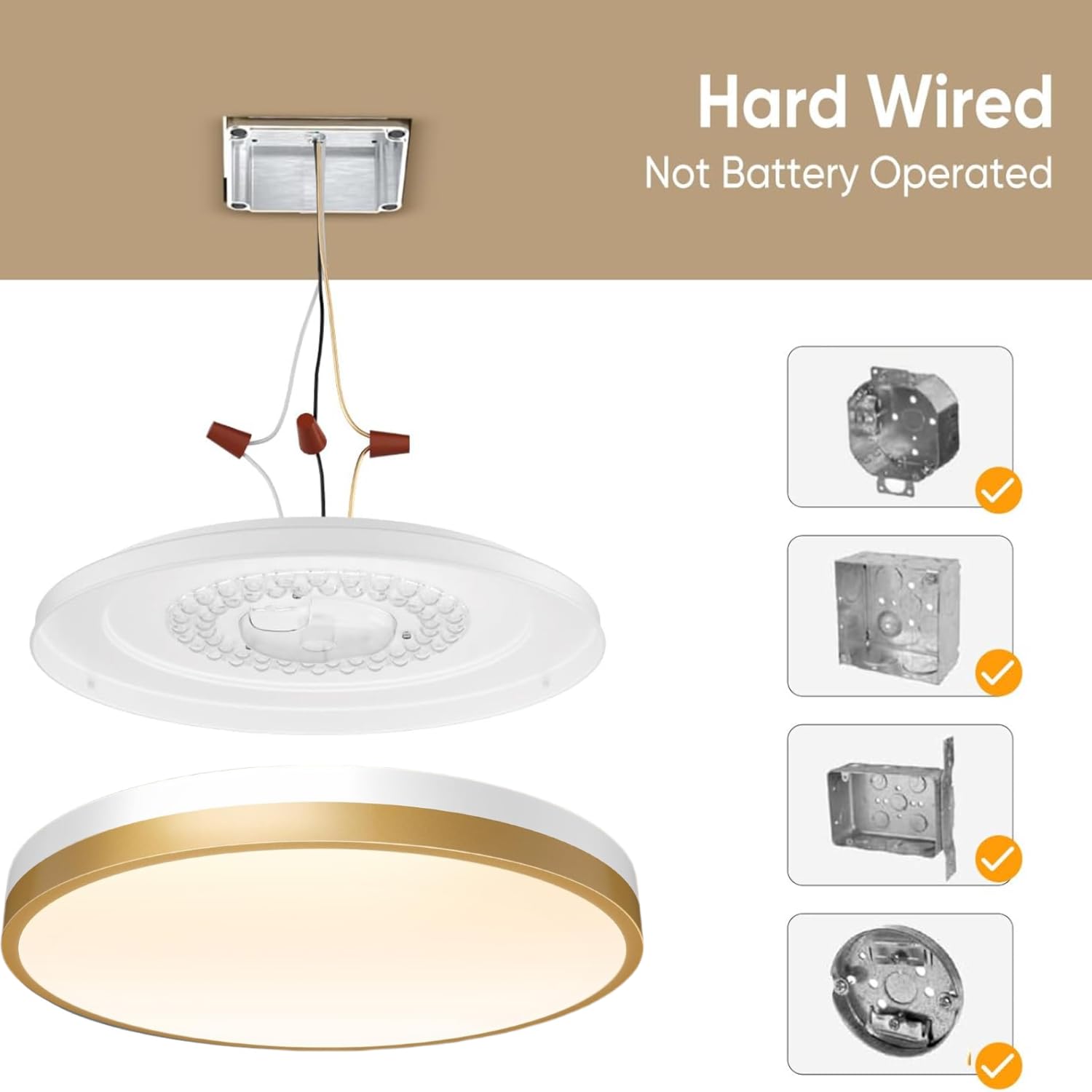 Lightania 15 Inch Flush Mount Ceiling Light With Remote Control & Night Light, 5Cct Dimmable Ceiling Light Fixture, 35W 3500Lm 2