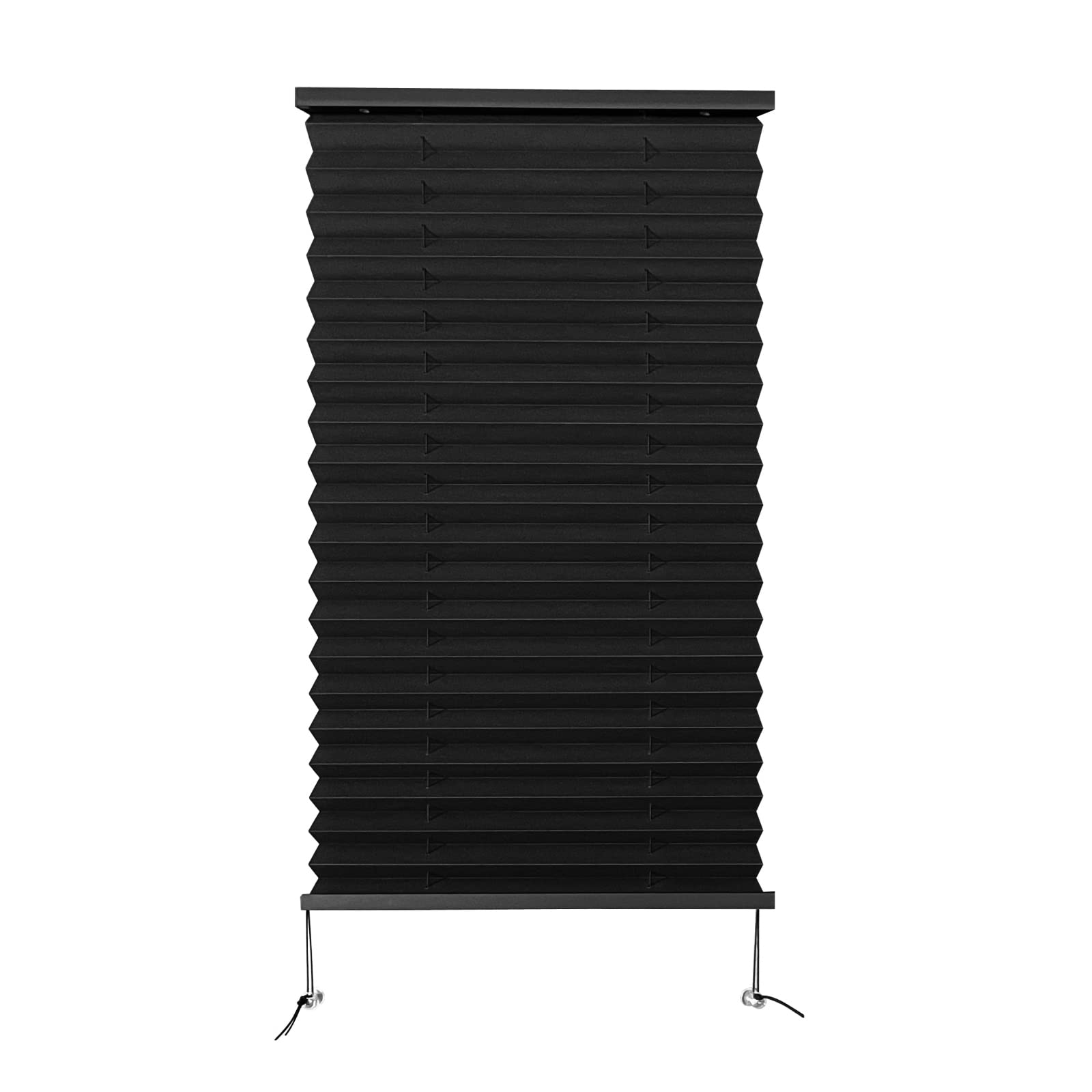 Dulepax Rv Blinds - Pleated Shades, 62'' W X 38'' L Black Rv Window Shades For Camper, Travel Trailers, Motorhome'S Window