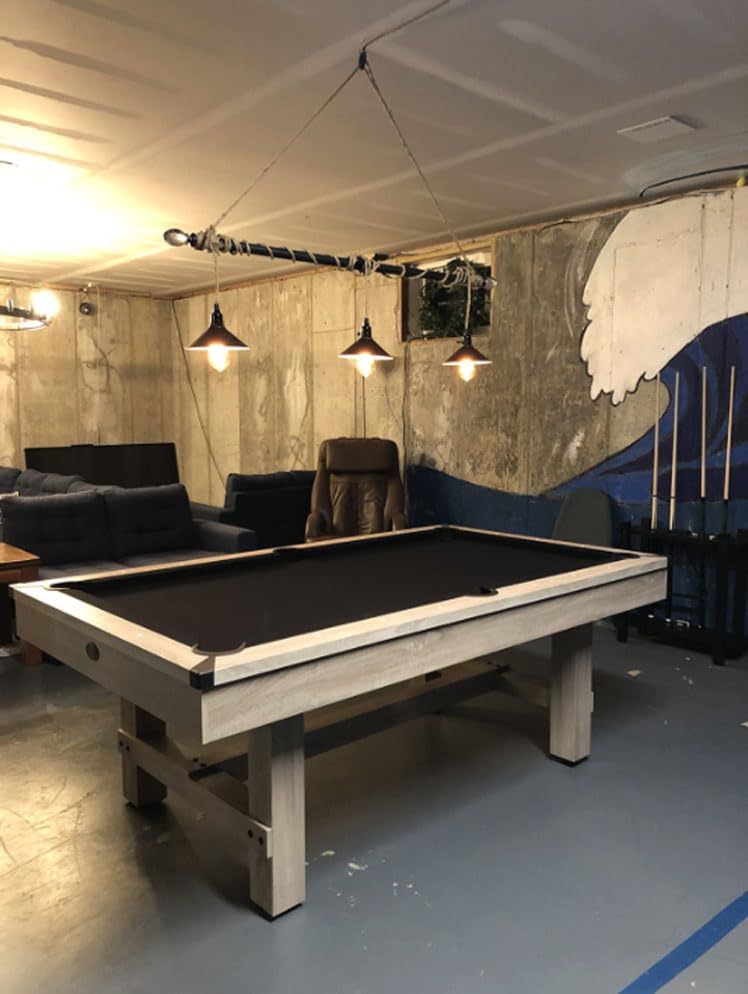 Kenmi Triple Pendant Light With Plug In Pendant Light,22Ft Industrial Hanging Lamp With Twisted Hemp Rope Independent Triple Swi