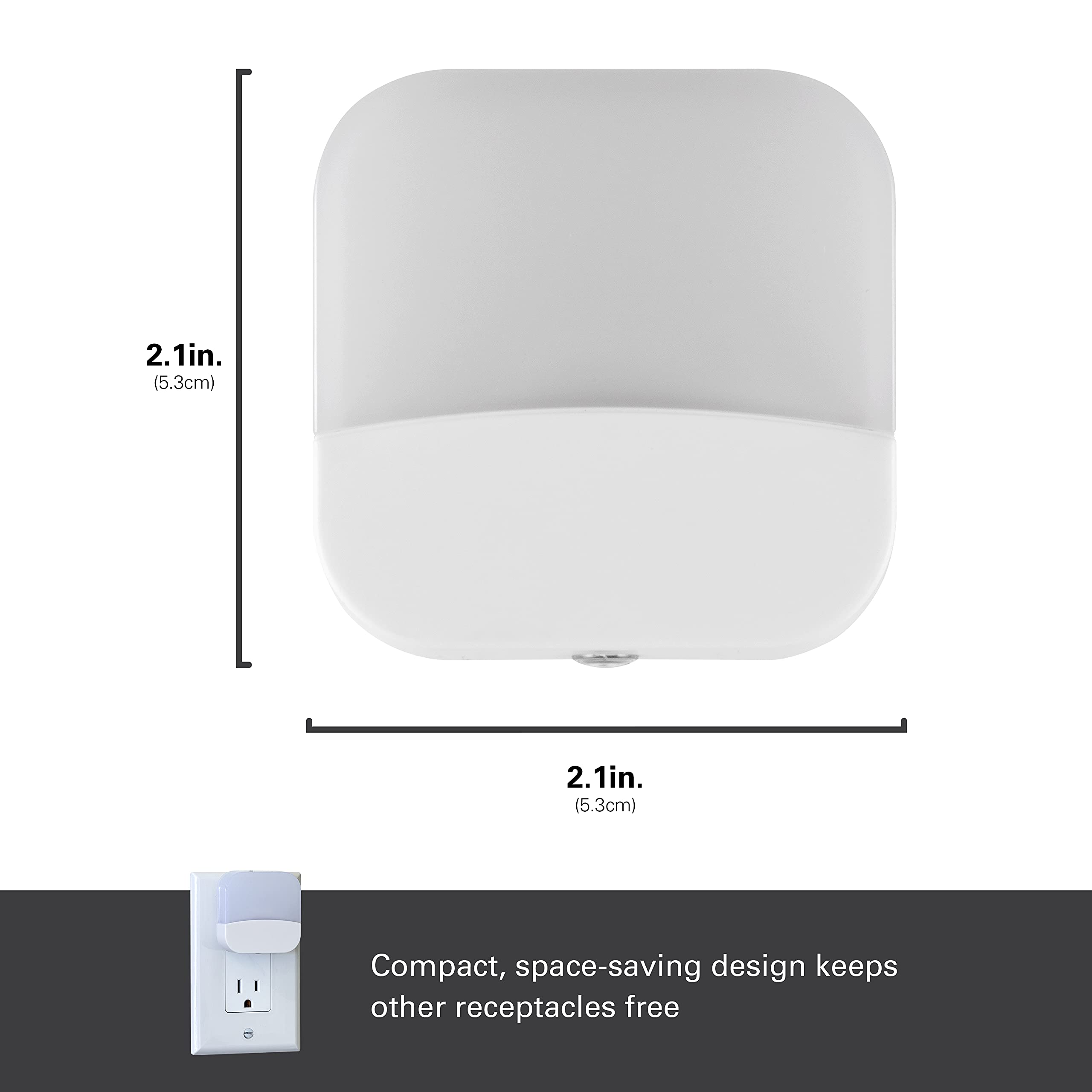 Lights By Night Led Night Light, Plug-In, Dusk To Dawn Sensor, Home Decor, Compact, Mood Lighting, Ambient Lighting, Ideal For K