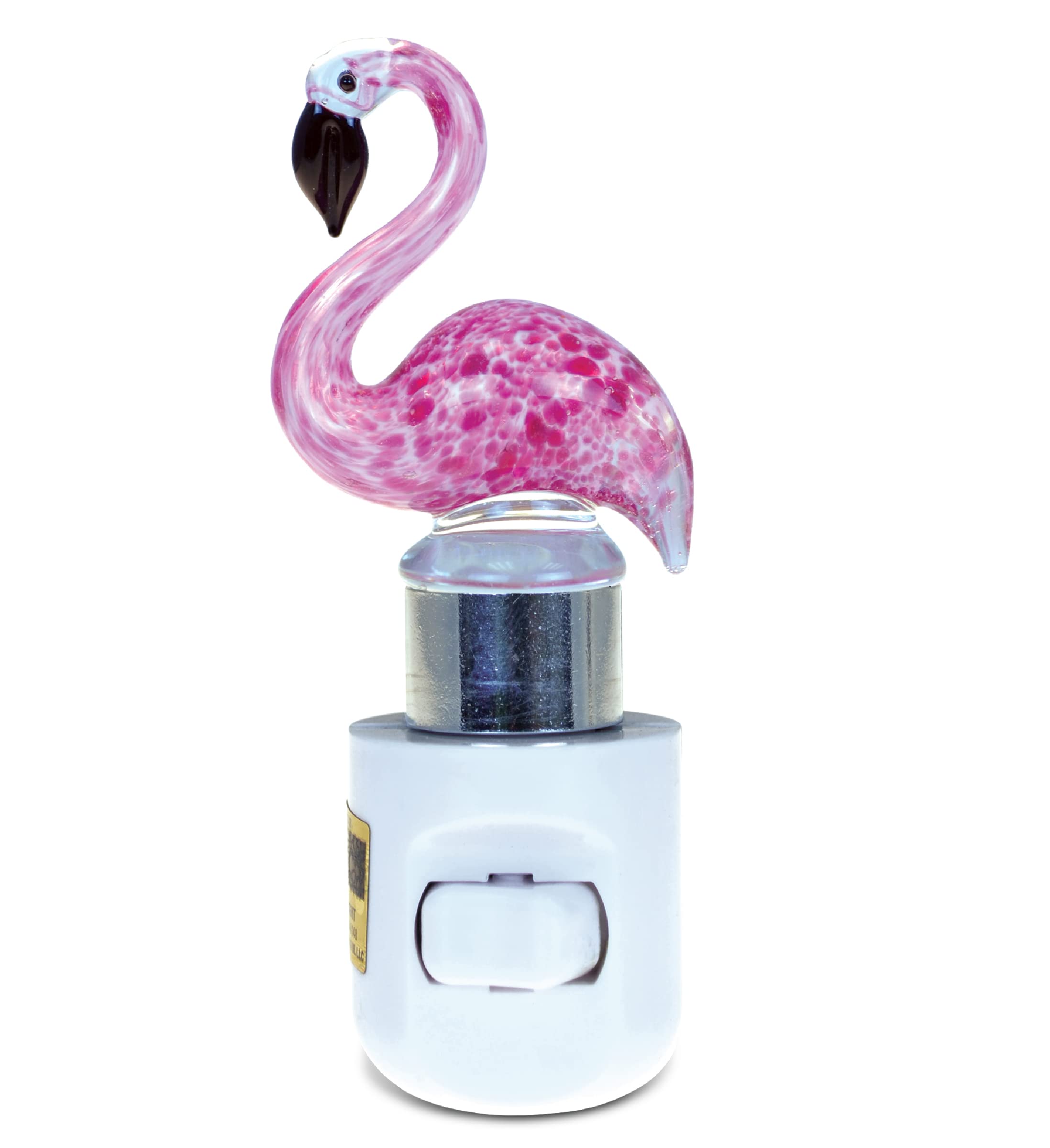 Cota Global Flamingo Night Light - Decorative Night Lights Plug Into Wall With Switch, Unique Handmade Glass Led Night Light For