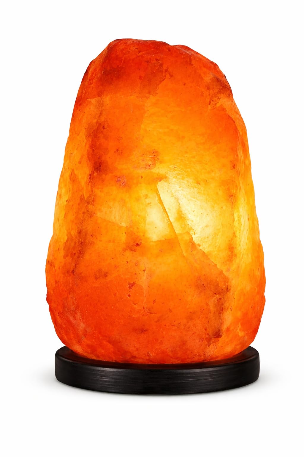 Dimmable Salt Lamp, Natural Himalayan Crystal Rock Salt Lamp Pink Light, Hand Crafted Wooden Base Direct from Foothills of The H