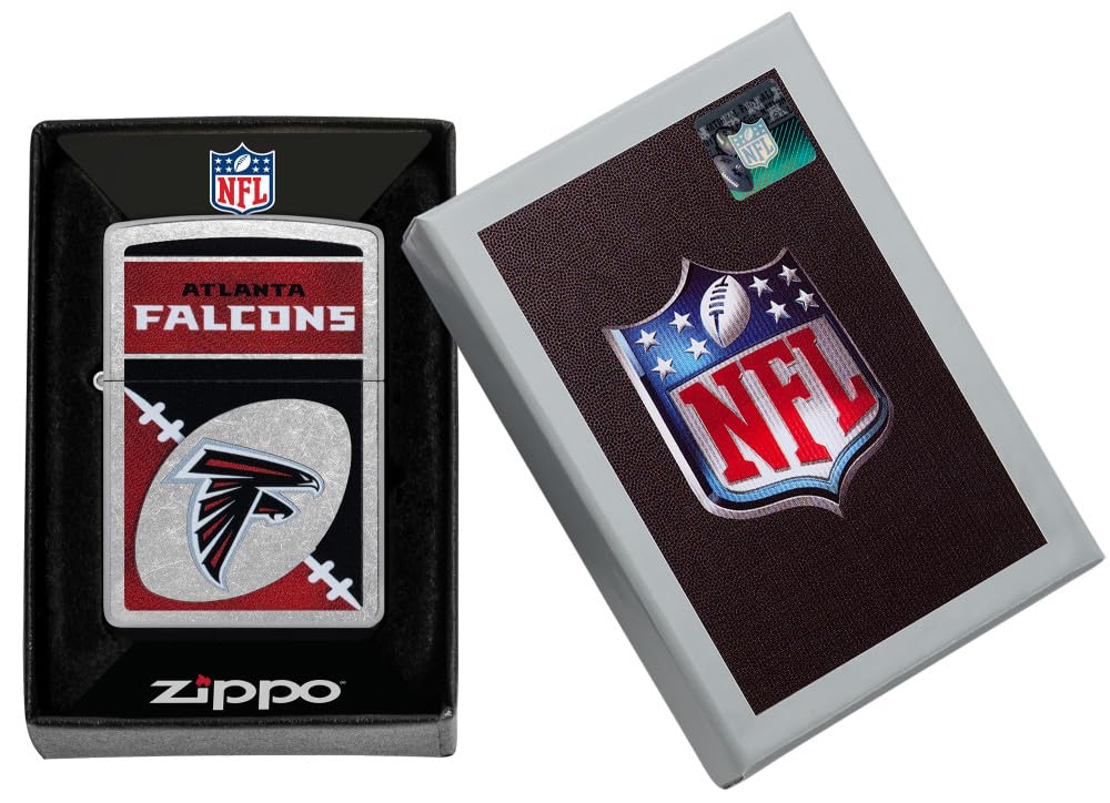 Zippo Nfl Atlanta Falcons Street Chrome Pocket Lighter