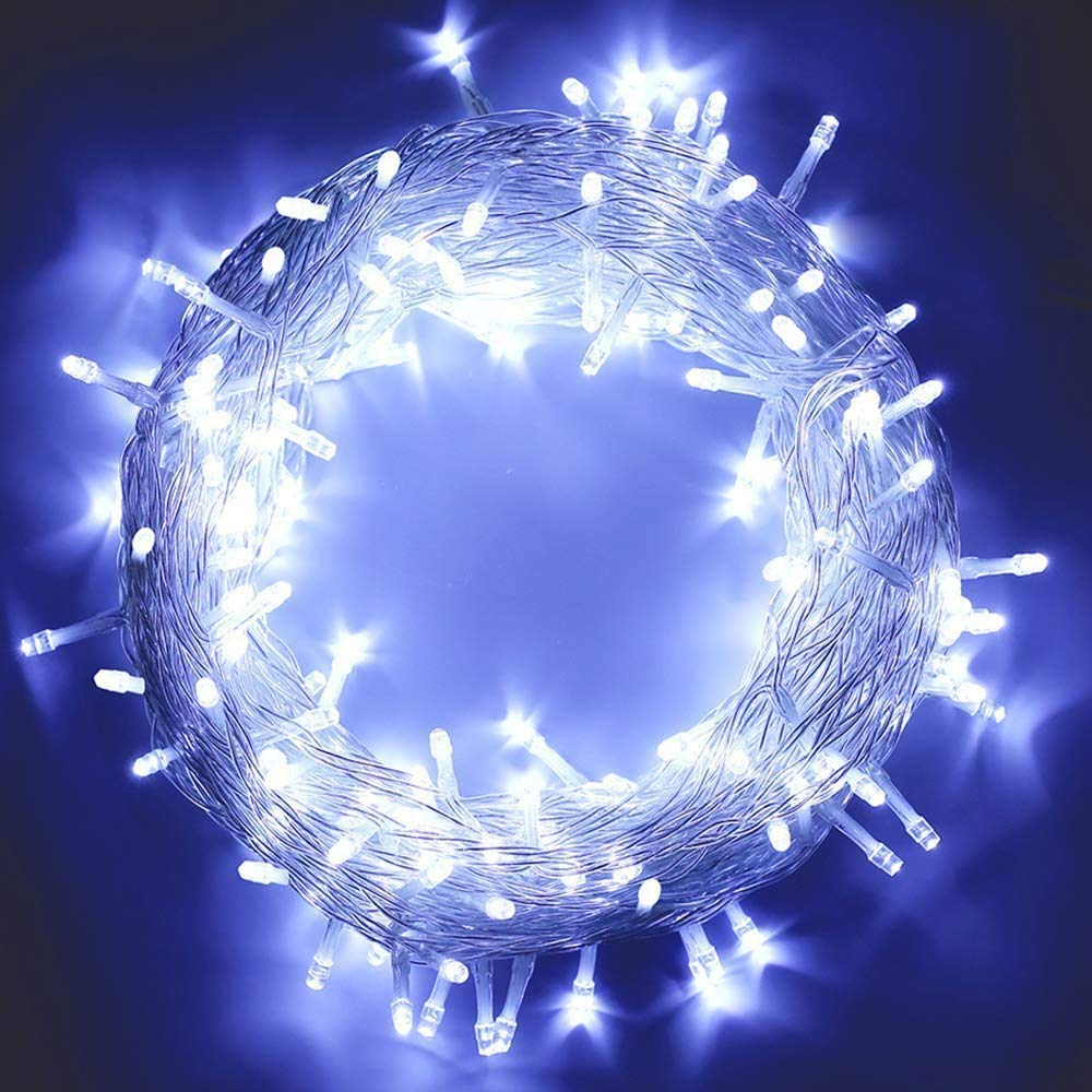 MYGOTO String Lights 33FT 100 LEDs Waterproof Fairy Lights 8 Modes 30V UL Certified Cool White