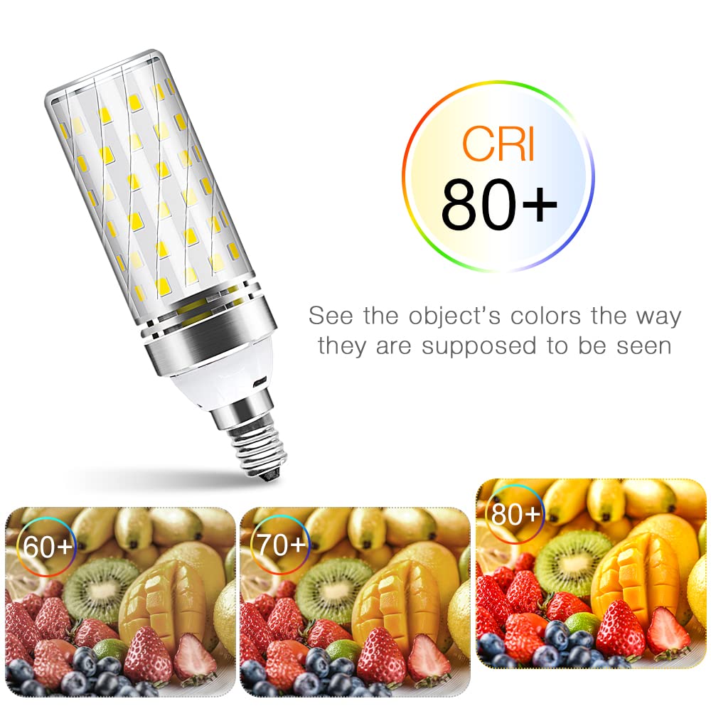 Ygs-Tech E12 Led Bulb, 3000K Warm White Light Bulbs, 16W 1500Lm Led Corn Bulb, 120W Incandescent Bulb Equivalent, Non-Dimmable L
