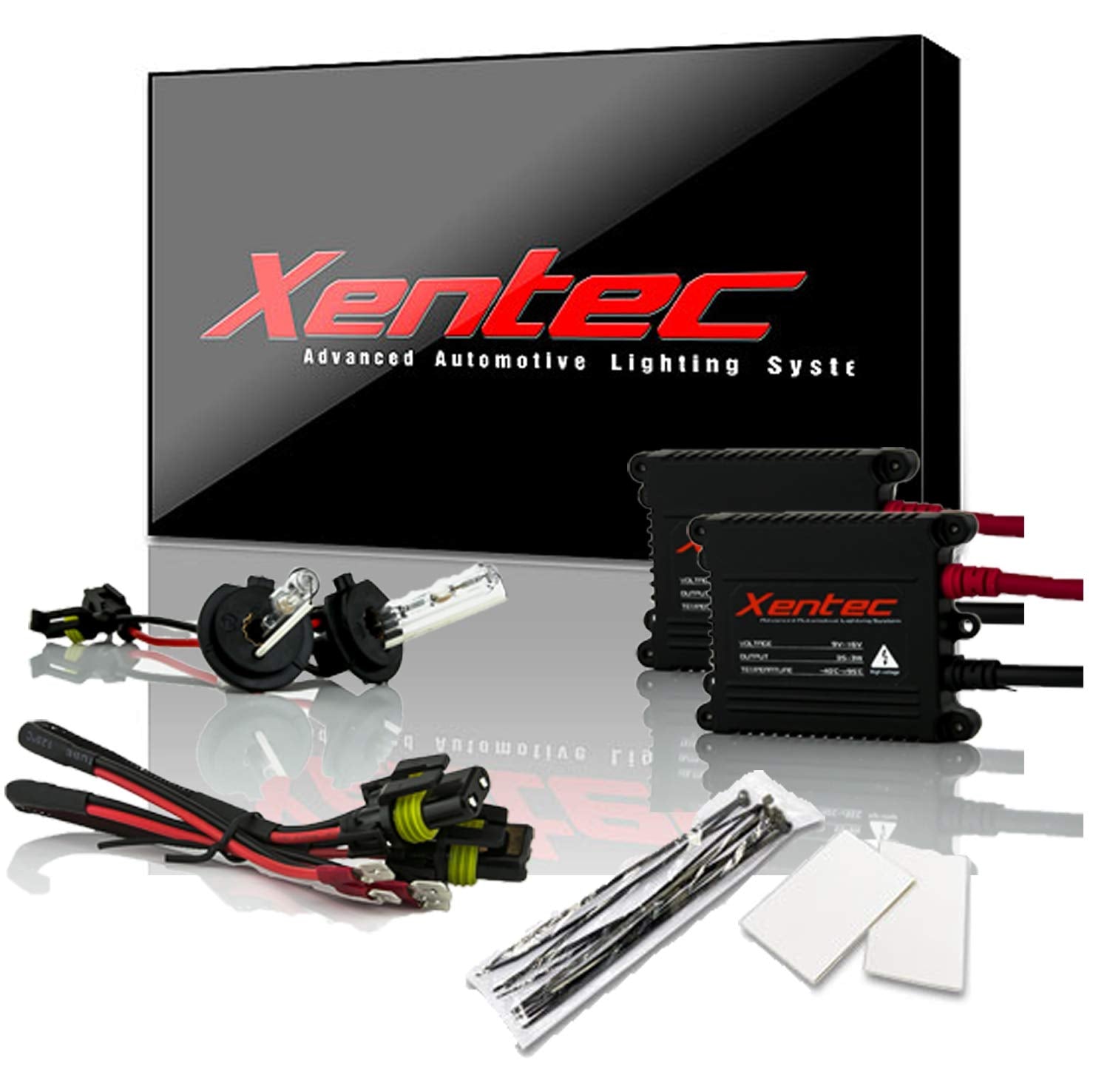 Xentec H7 6000K HID Xenon Bulb with 35W SLBDC Slim Ballast Bundle (Ultra White)