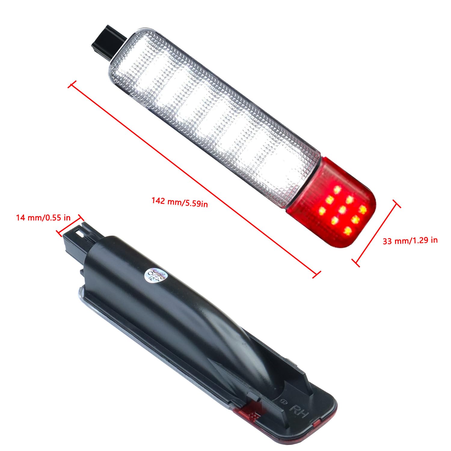 Hneekyr Led Interior Door Courtesy Light Compatible With 1999-2006 Silverado Sierra 1995-1999 C/K 1500 2500 3500 Suburban Tahoe Avalanche 1999-2006 Yukon Escalade Warning Light 4Pcs