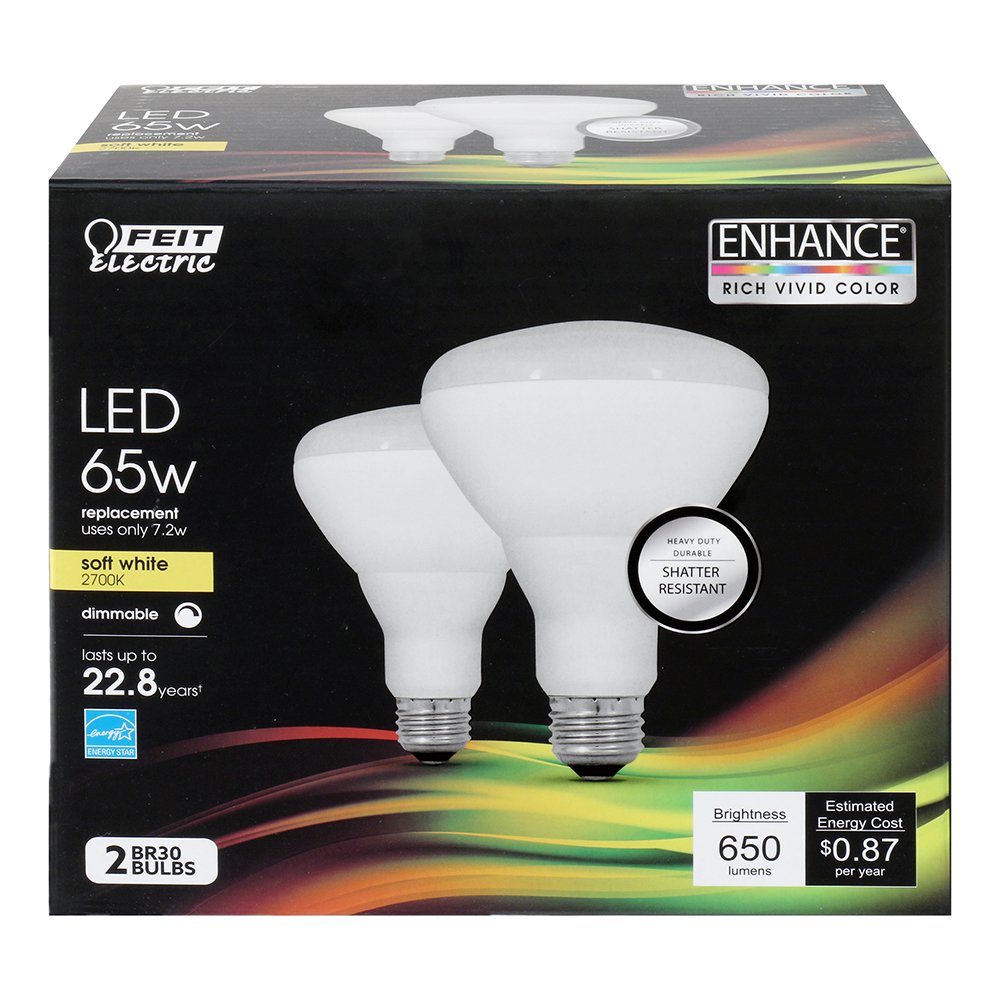 Feit Electric BR30DM/927CA/2(N) R20 Flood LED Light Bulb, Warm White, Copper Material