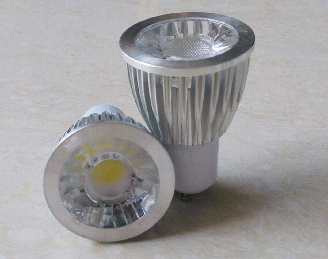 K JINGKELAI GU10 LED Bulbs 3W Cool White 6000K MR16 Base 6 Pack Non-Dimmable 40° Beam Angle