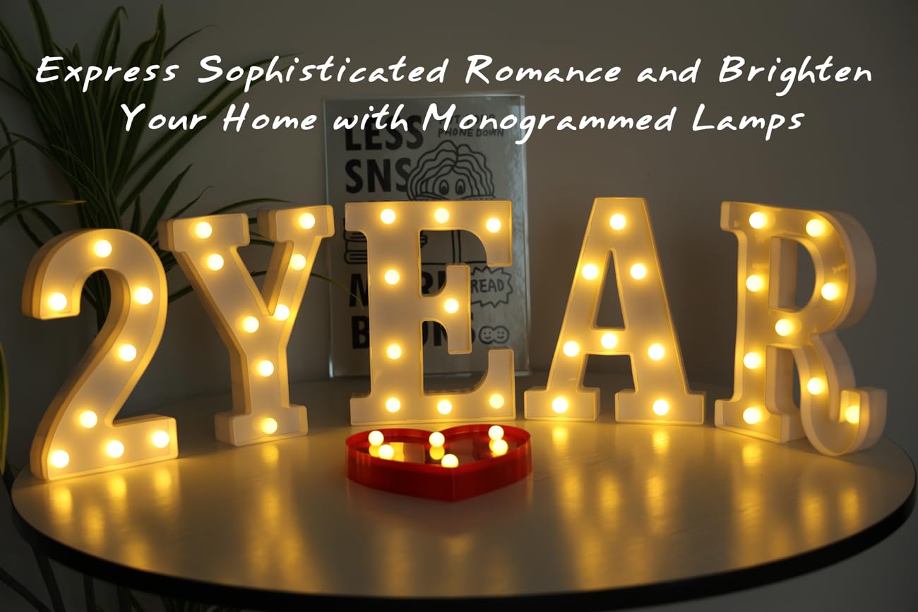 IFDGCTK LED Light Up Number 2 - Warm Light Acrylic Decorative Party Home Decor