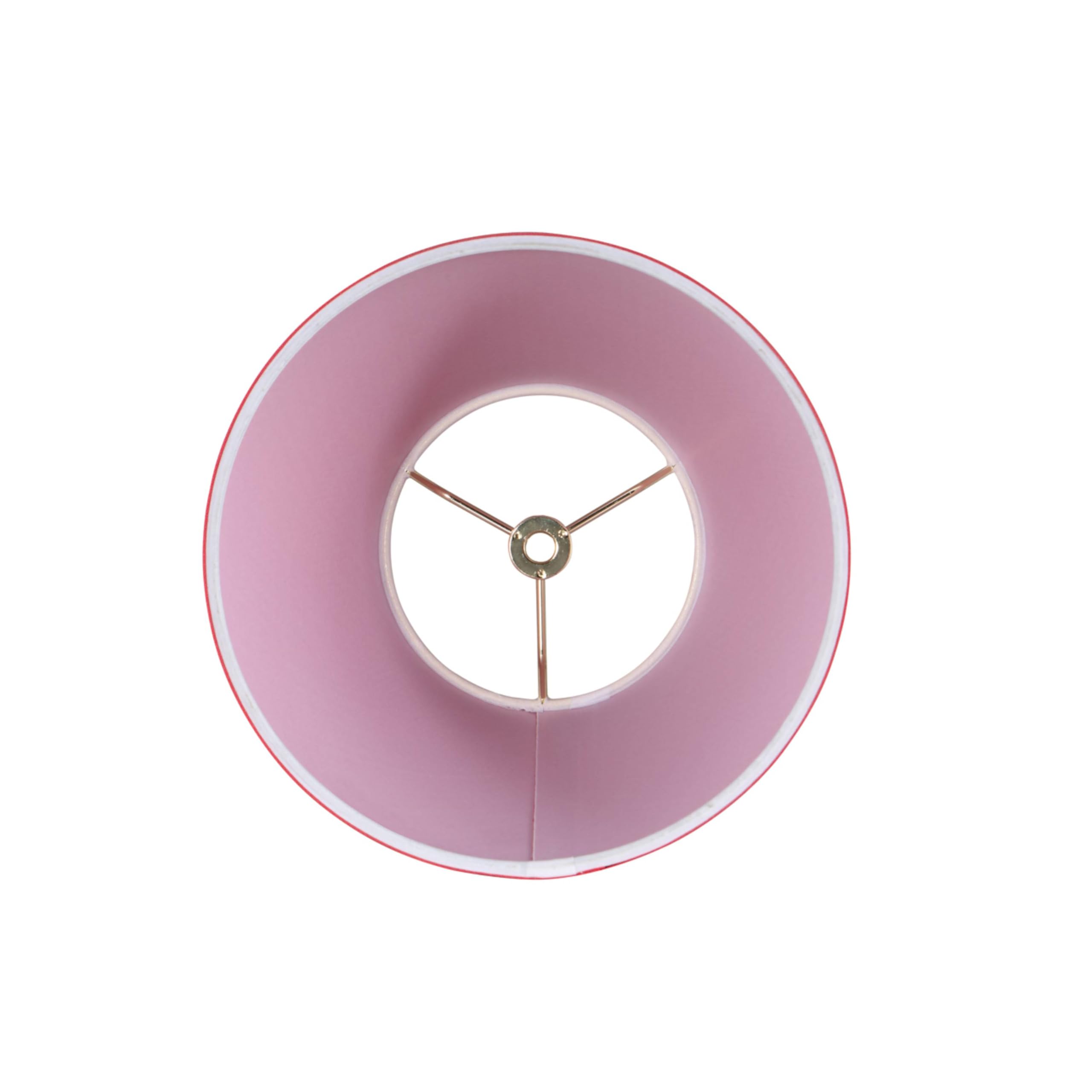 Aspen Creative 32431, Empire Hardback Lamp Shade, 5&quot; X 9&quot; X 7&quot;, Rich Red Fabric W/Spider Fitter