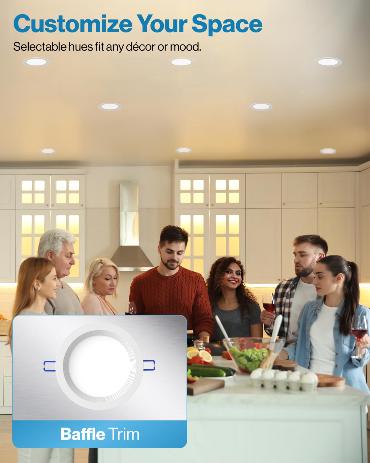 Sunco 24 Pack 6 Inch LED Recessed Light, Ceiling Canless Recessed Lights, Baffle Trim Ultra Thin, 850 LM, 10W, 3000K Warm White,
