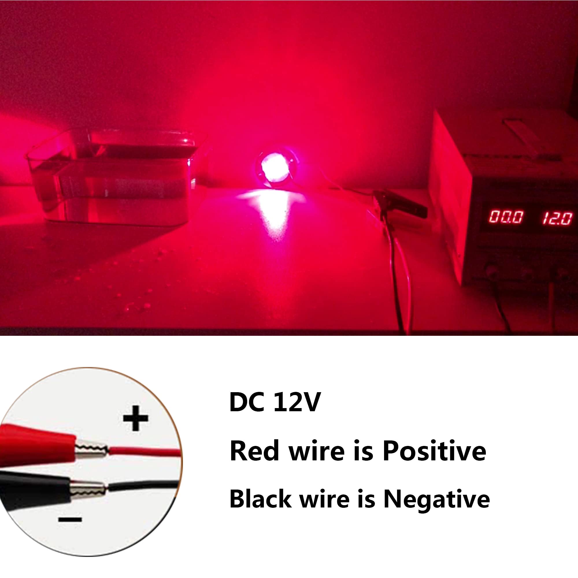 Nbwdy 2Pcs Led Boat Light,Waterproof 12V 3In Red Round Navigation Lights,Led Boat Interior Light For Boat Deck Led Transom Mount