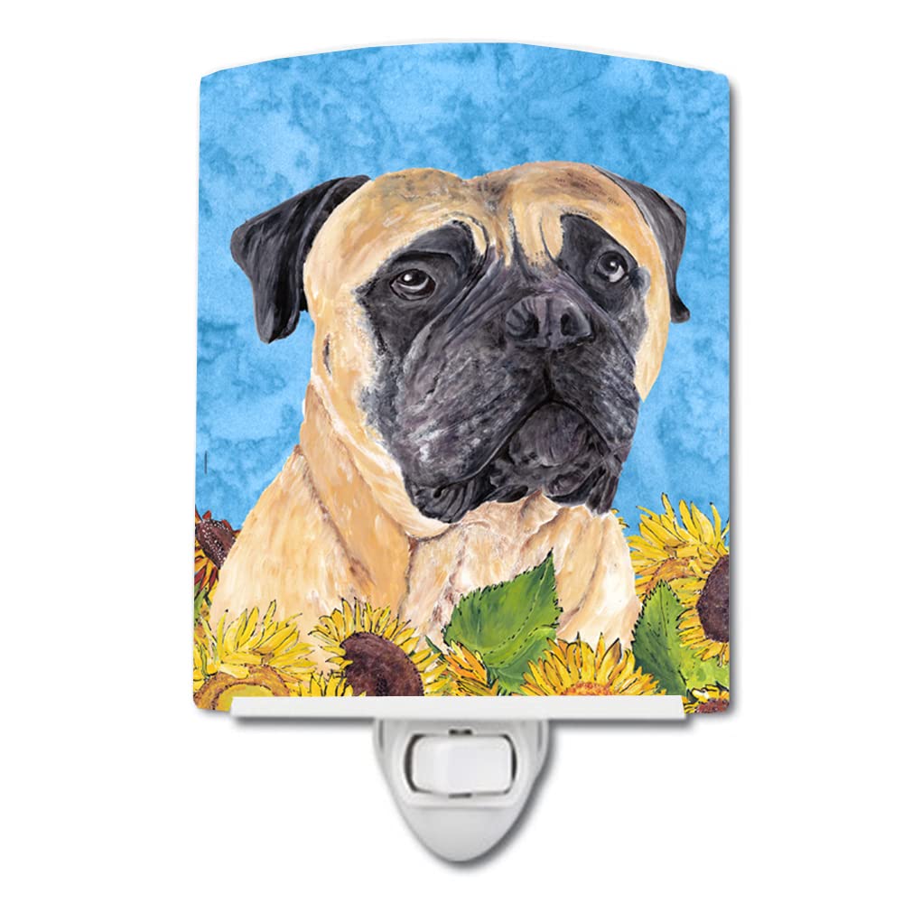 Carolines Treasures Night Light, Ceramic, Mastiff Design, UL-Certified, 6x4x3 inches, Multicolor, Model SC9052CNL