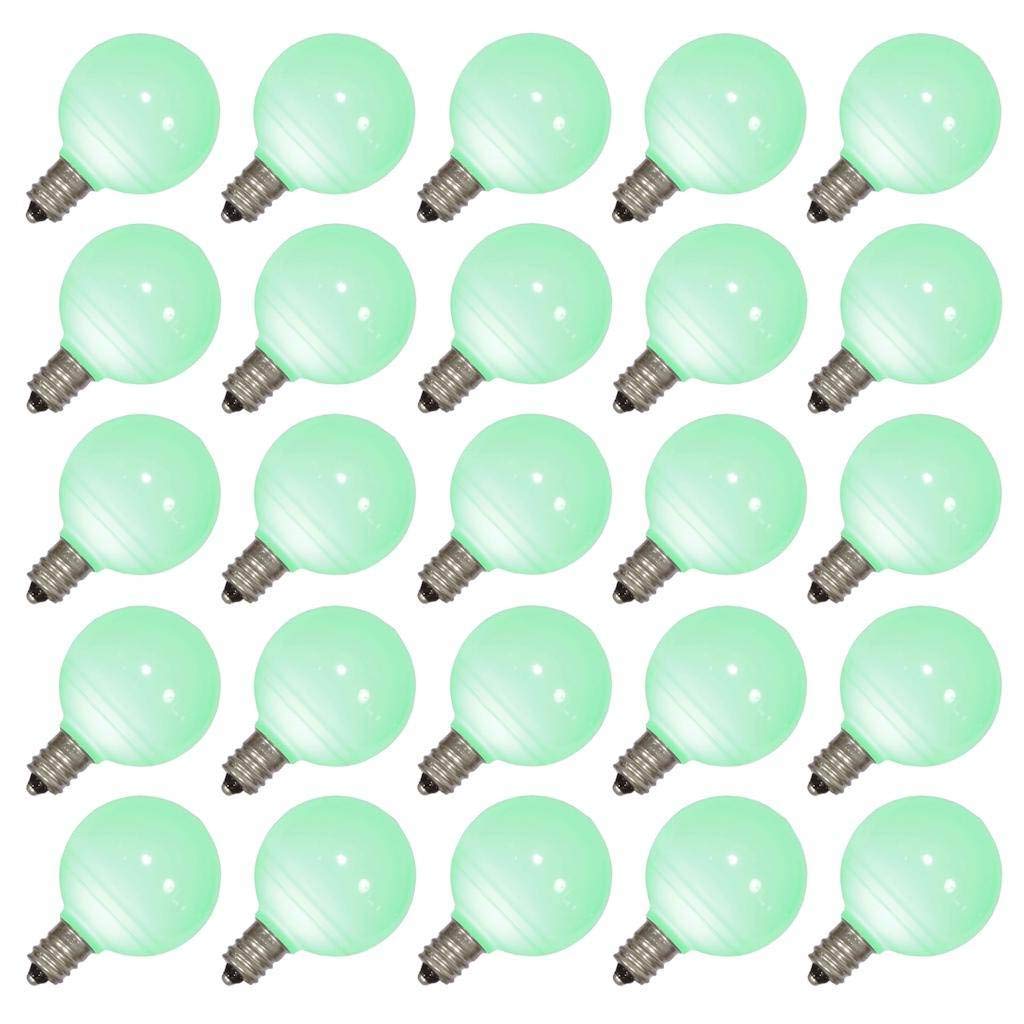 Vickerman G40 Green Ceramic Led Replacement Bulb, Package Of 25