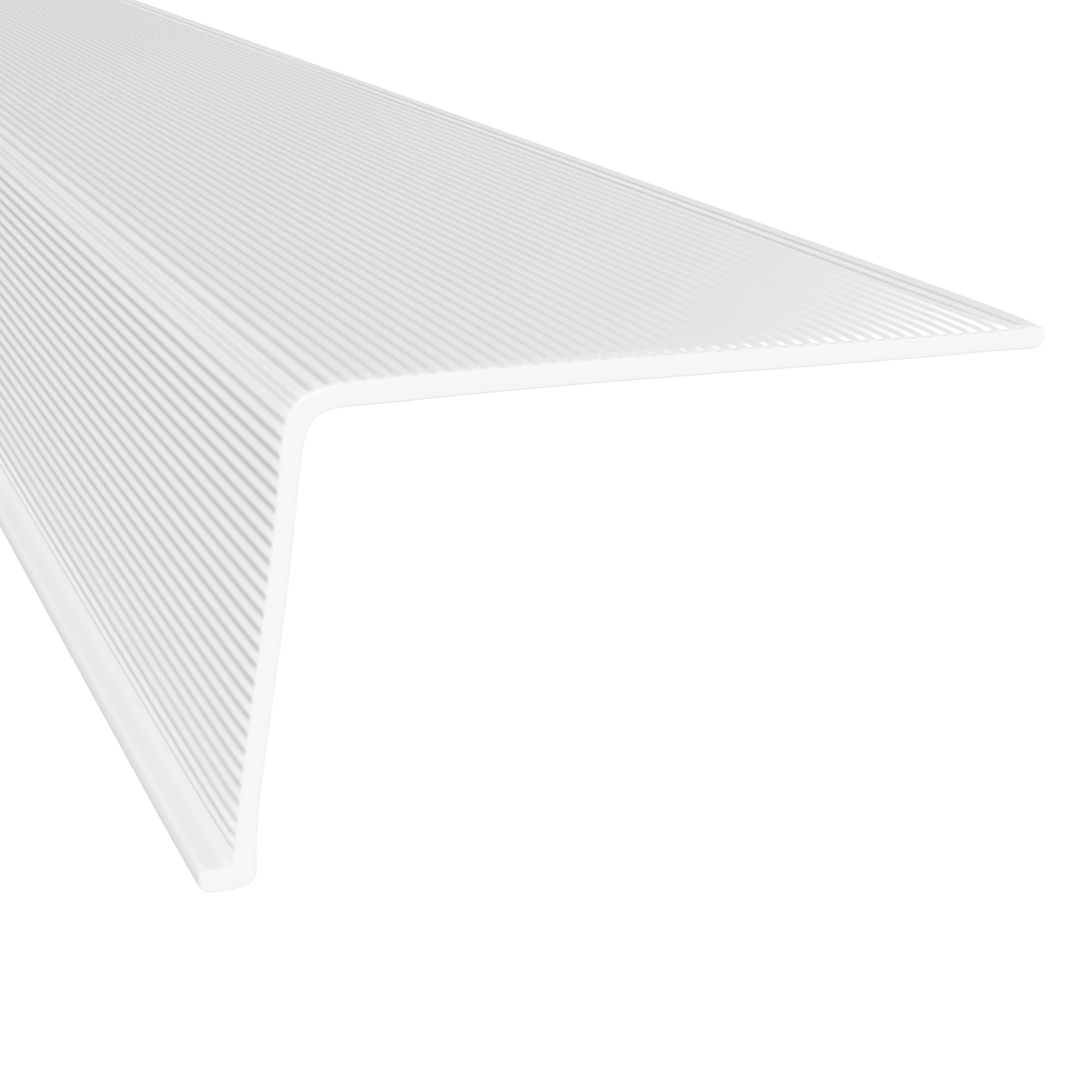 KASTLITE Linear Under Cabinet Light Cover Replacement | White Ribbed Acrylic Undercabinet Lens Diffuser | 33-5/16L x 2-15/16W x 1-7/8H | Under Counter Lights for Kitchen Bathroom & Vanity | Shape G
