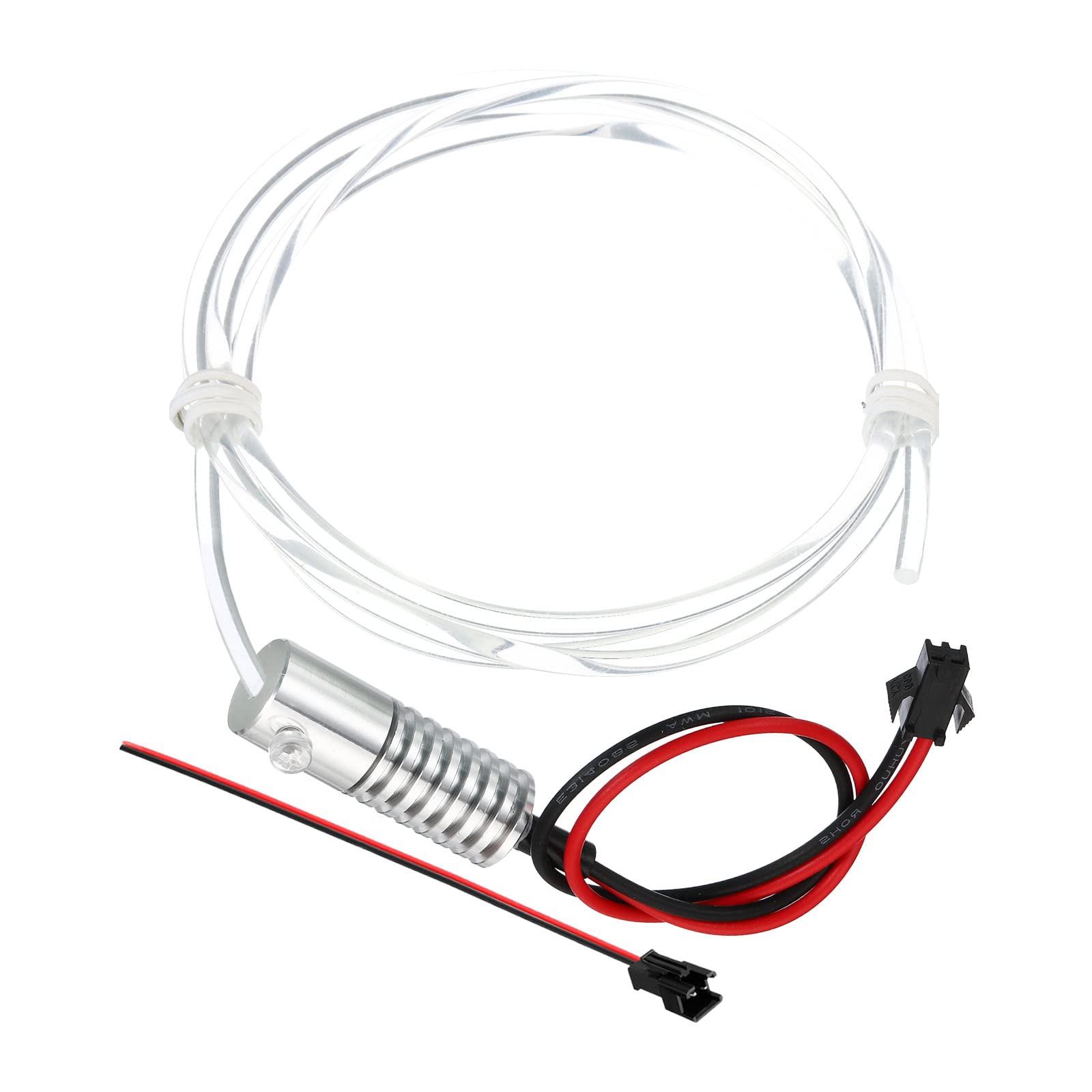 PATIKIL PMMA Side Glow Fiber Optic Cable Kit with LED Illuminator, 1m, Warm White, Metal