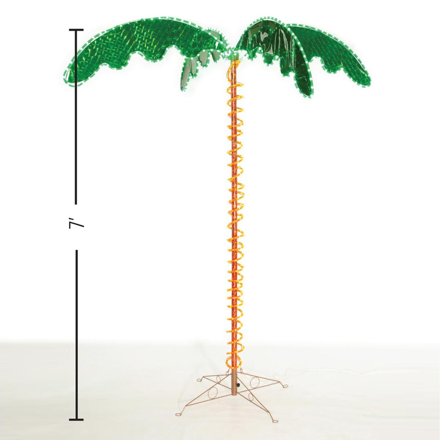 Faulkner Furniture 20522 7 Led Palm Tree 120V Yard Light