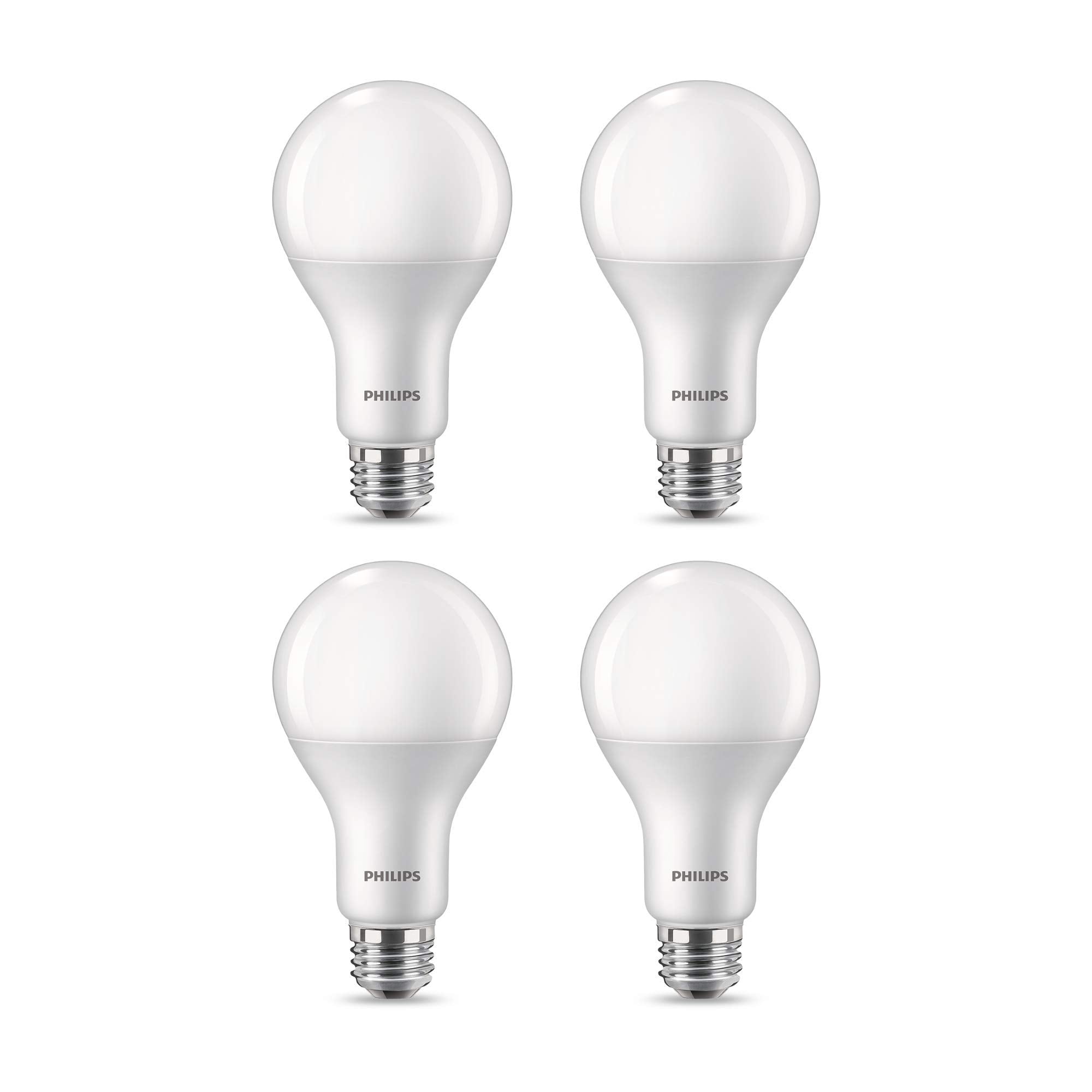 Philips LED Frosted Flicker-Free A21 Light Bulb, Dimmable Warm Glow Effect, EyeComfort Technology, 2610 Lumen, 2700-2200K, 29W=1