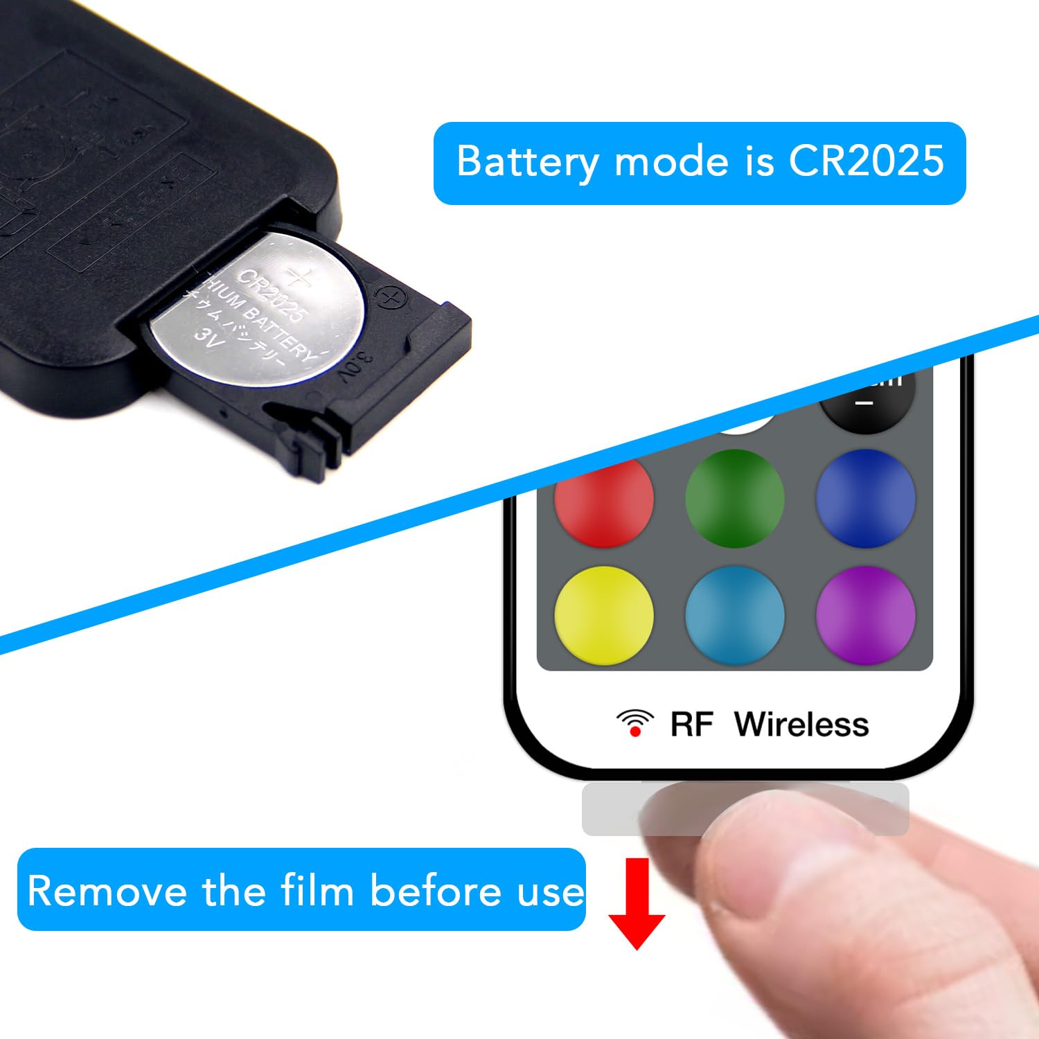 DAYBETTER RF Wireless Remote LED Controller, 17 Keys, DC 5V to 24V, Model TA000B0016W-EA01
