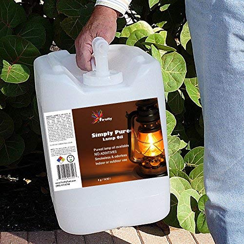 Firefly Eucalyptus Scent Candle and Lamp Oil - Smokeless, Odorless, Ultra Clean Burning Liquid Paraffin Fuel, 5-Gallon Bulk Container