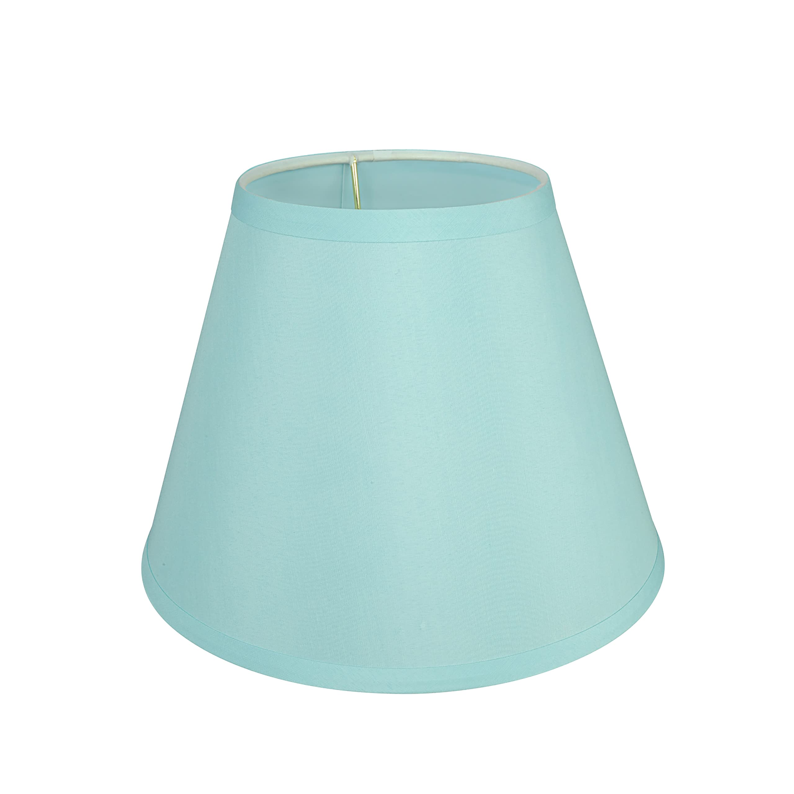 Aspen Creative 58906 Transitional Hardback Empire Shape UNO Construction Lamp Shade in Light Blue, 9'' Wide (5'' x 9'' x 7'')