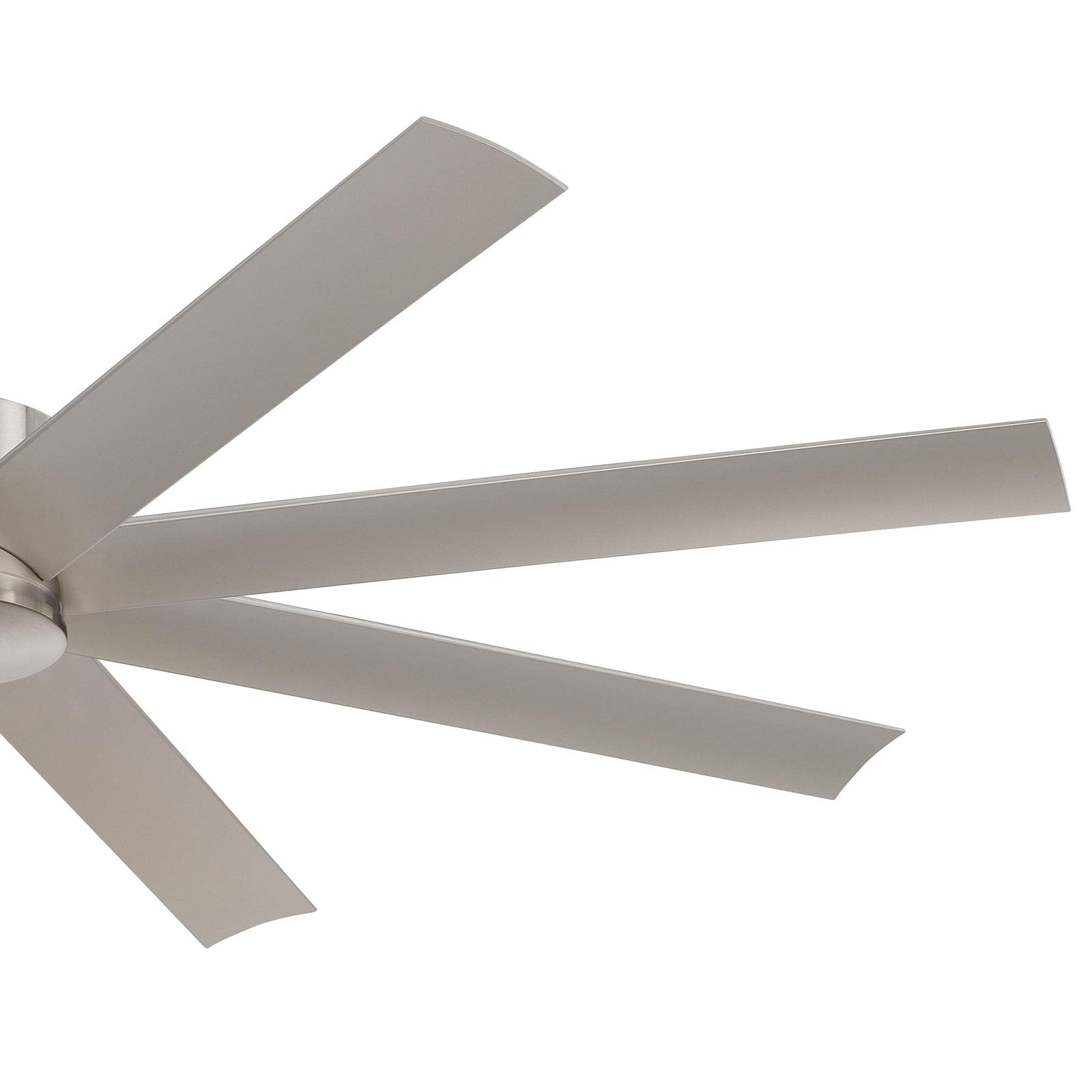 Minka-Aire F888-BNW Protruding Mount, 8 Brushed Nickel Wet Blades Ceiling fan with 28 watts light, Brushed Nickel Wet