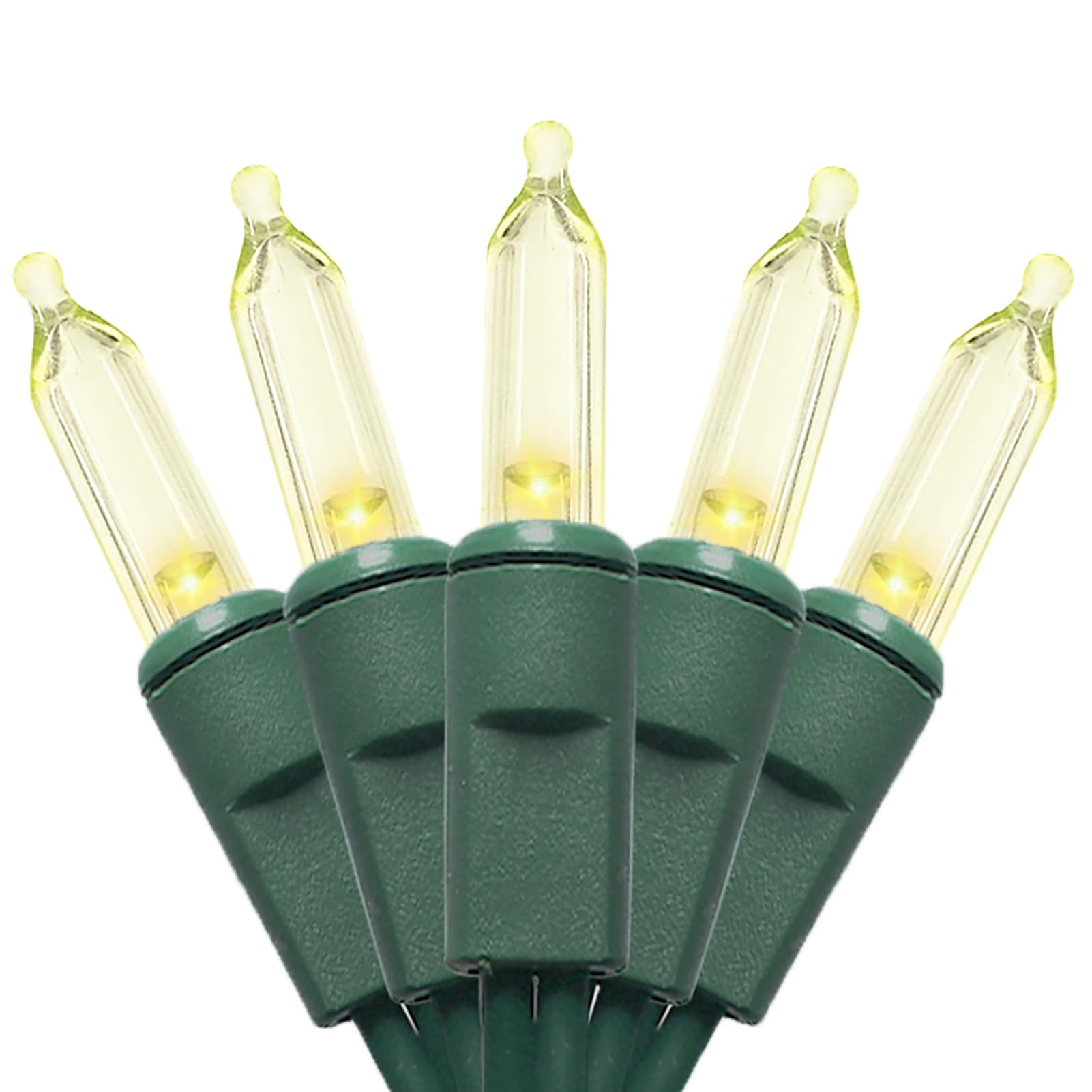 Multi-Sparking Warm White Christmas Lights (11 Feet, 35 Count) - Led Christmas Tree Lights Green Wire, Mini String Lights For Indoor And Outdoor Christmas Decorations