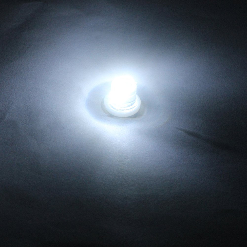 Gutreise 10Pcs E10 Screw 24V Cold White Flood Light Led Bulb Flood Light Lamps +10Pcs E10 Base (24V, Cold White)