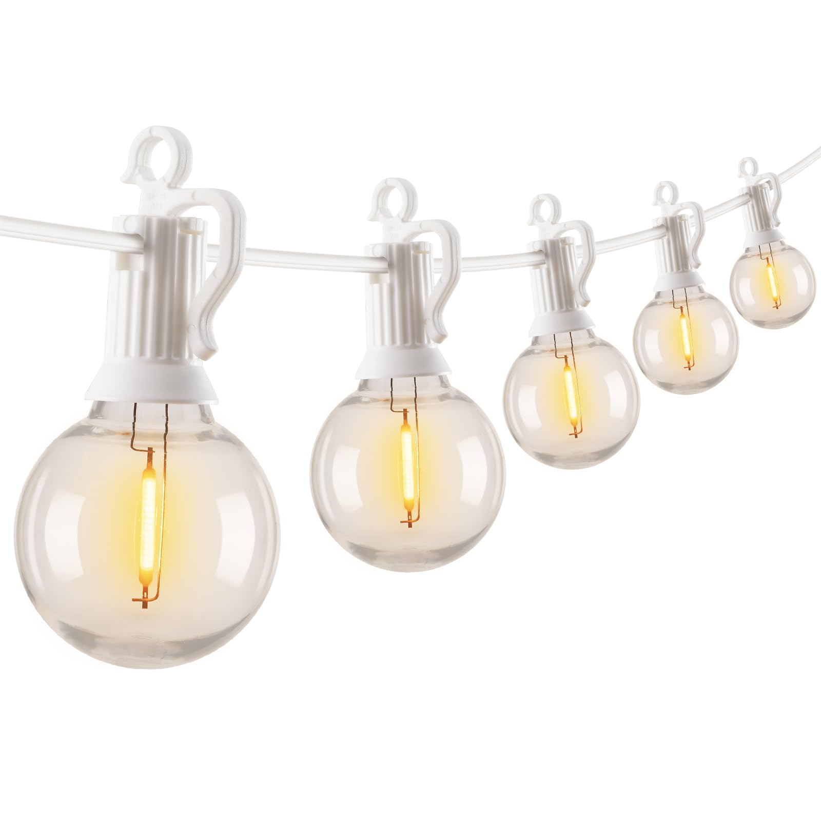 Brightown 27-Light 50 ft. Outdoor Plug-In Integrated LED Edison String-Light