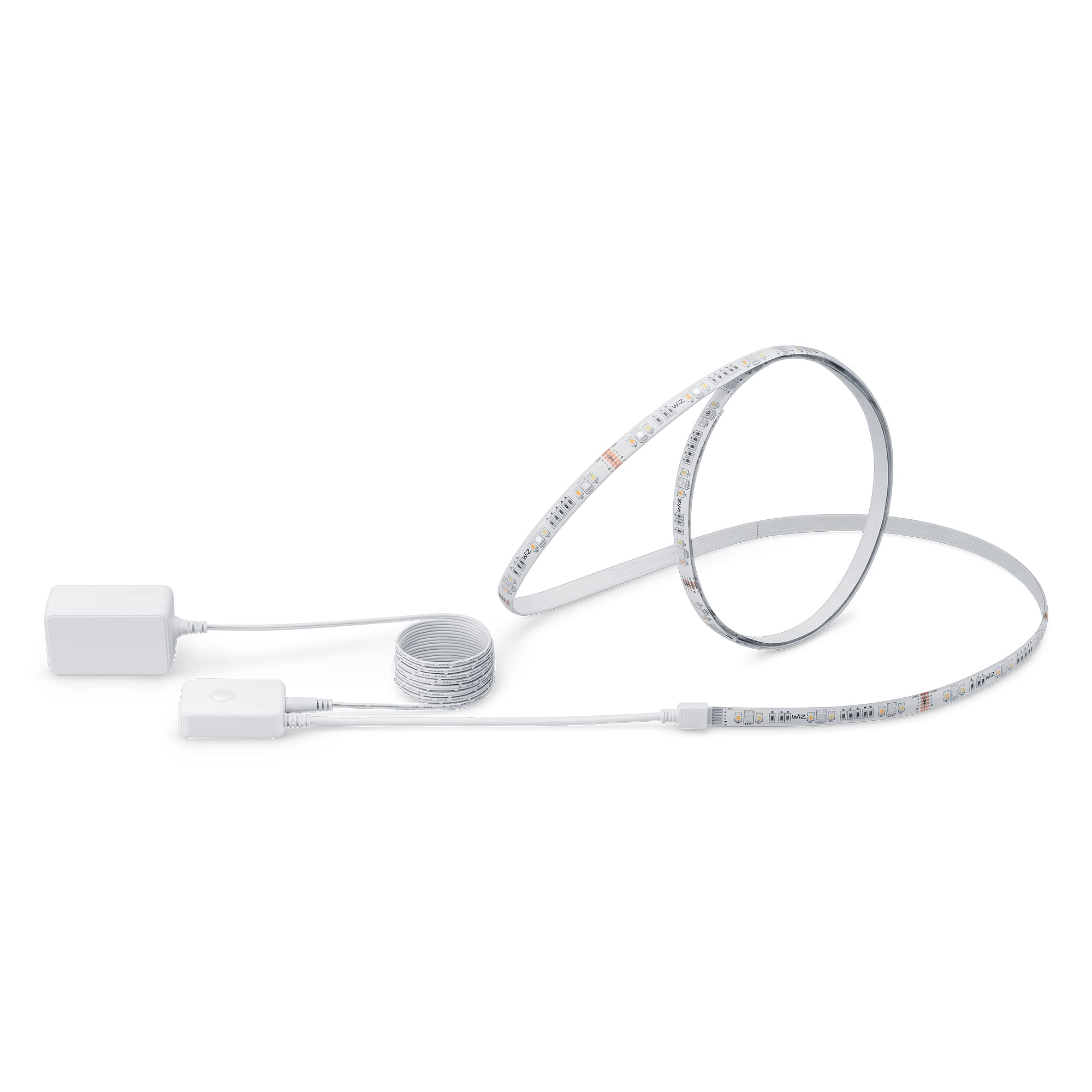 WiZ Connected Smart WiFi Color LightStrip Kit, 13ft (2x6.5ft), 16M Colors, Compatible with Alexa/Google Home, Model 603795