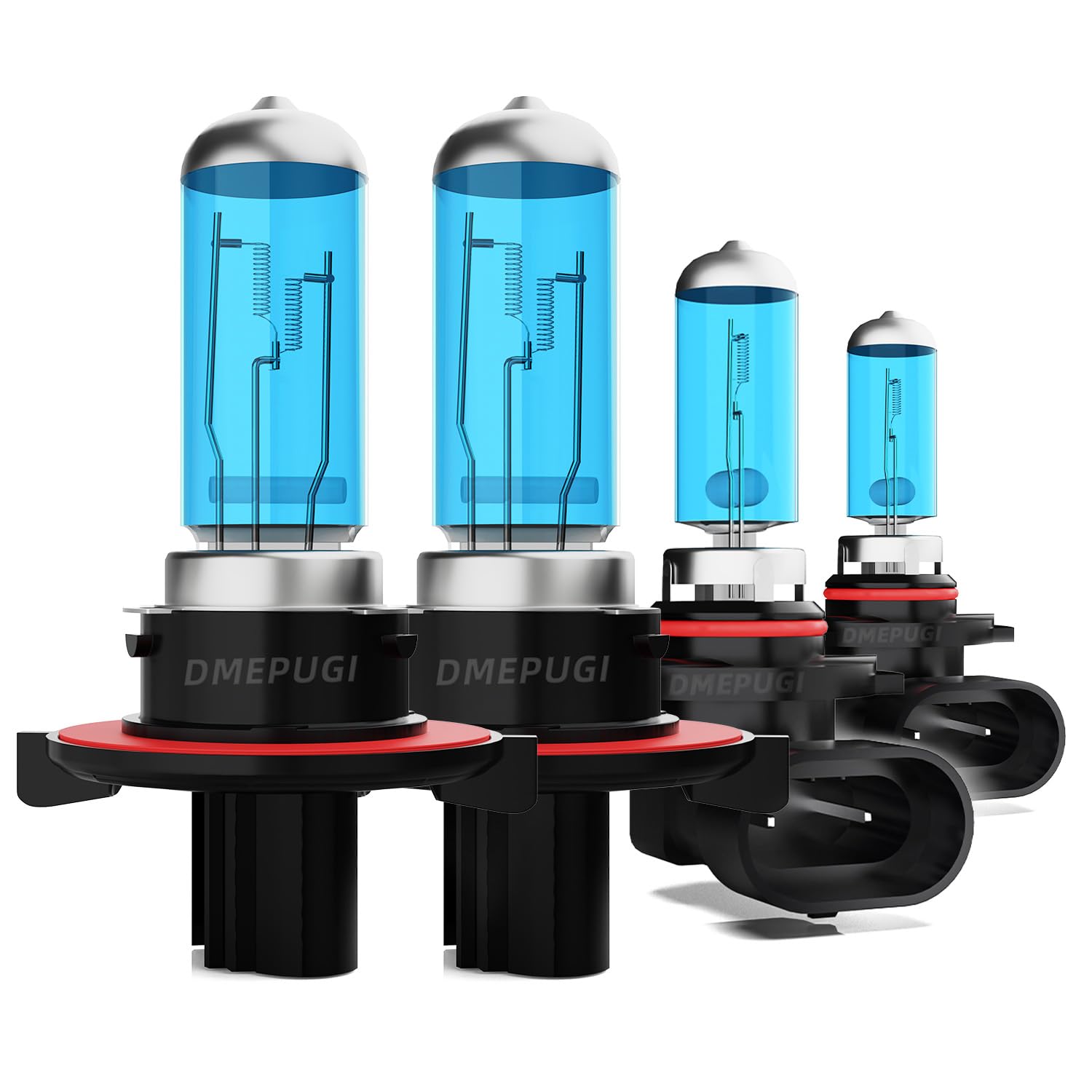 DMEPUGI Light Bulbs Compatible with Dodge Ram 2009 2010 2011 2012 2-Headlamps Headlight Bulbs, 9008/H13 high/low beams*2 + 9145 