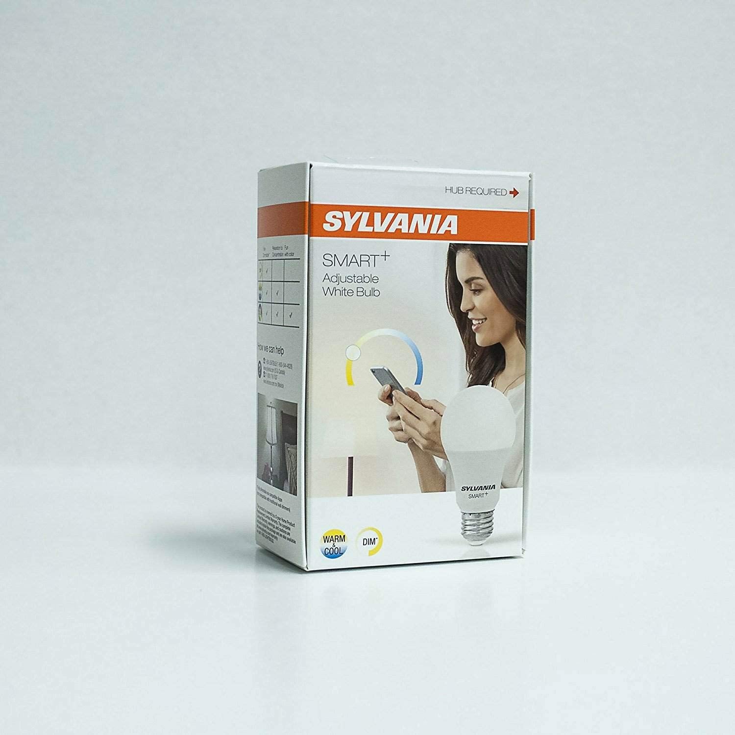 Sylvania Smart+ ZigBee Adjustable White A19 LED Bulb, Works with SmartThings and Amazon Echo Plus, Hub Needed for Amazon Alexa a
