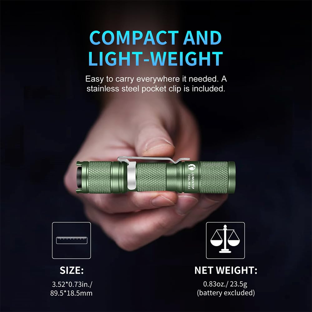 Lumintop Pocket-Sized Super Bright Flashlight Set Tool Aa 3.0 Edc Flashlight, 900 Lumens Aa Edc Flashlight With Magnetic Tail An