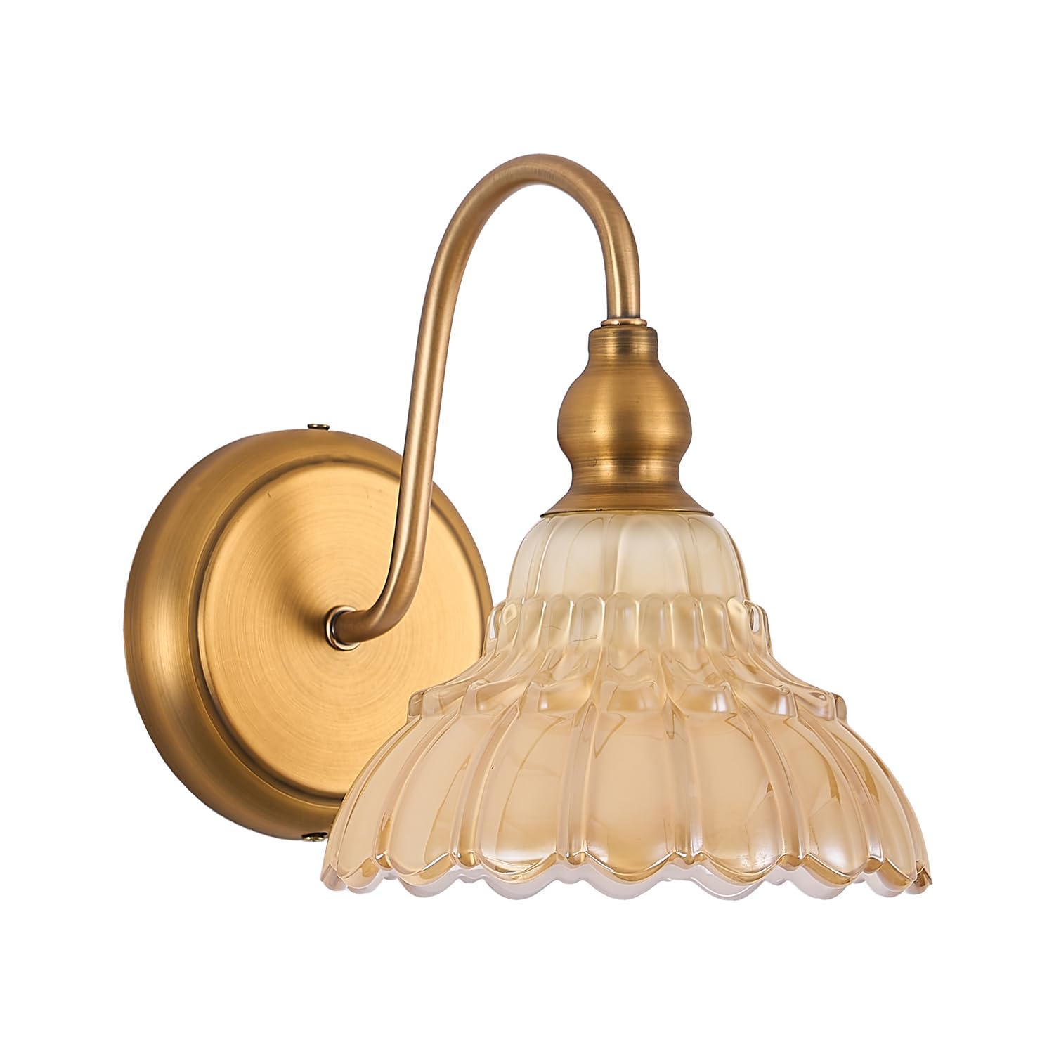 Tlolgt Modern Wall Sconce Bedside Wall Lamp White Vintage Glass Bedroom Light Fixtures In Door Lighting Fixture For Bathroom Living Room Hallway Corridor