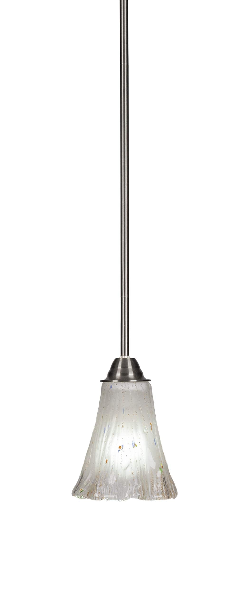 Toltec Lighting Paramount 1 Light Mini Pendant in Brushed Nickel (3401-BN-721)
