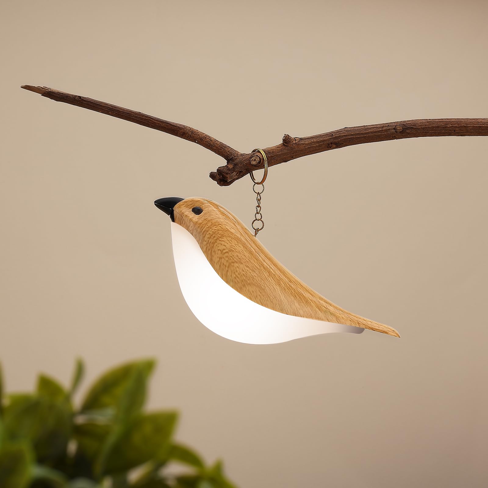 Deogos Cute Bird Table Lamp, Touch Control, 3-Way Dimmable, Rechargeable, Medium with Timer, Battery Operated, ABS Material