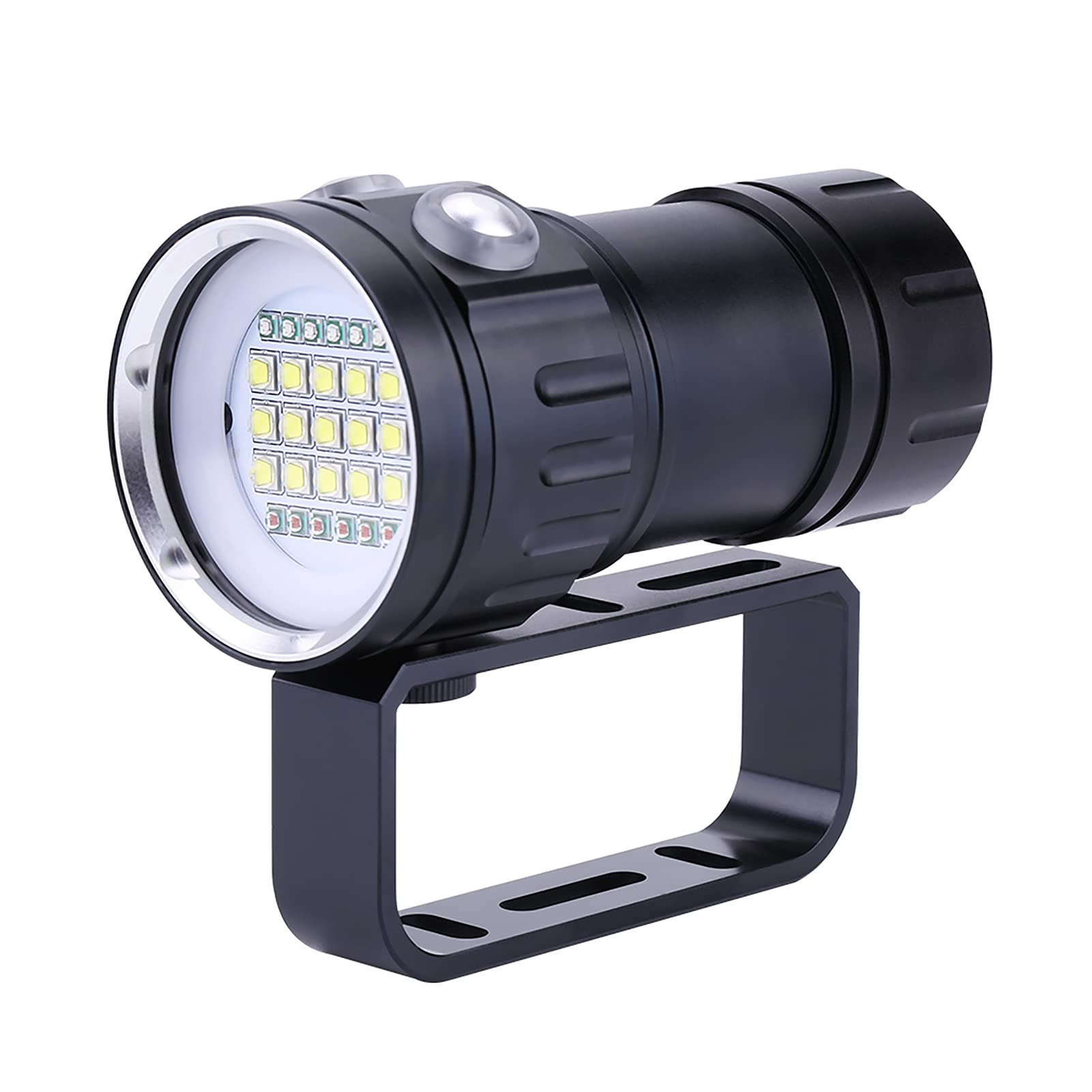 Camrusic Dive Light  Diving Flashlight 18000 Lumen IPX8 Waterproof Diving Torch Scuba Dive Lights 500M Underwater LED Flashlight Submersible Lights