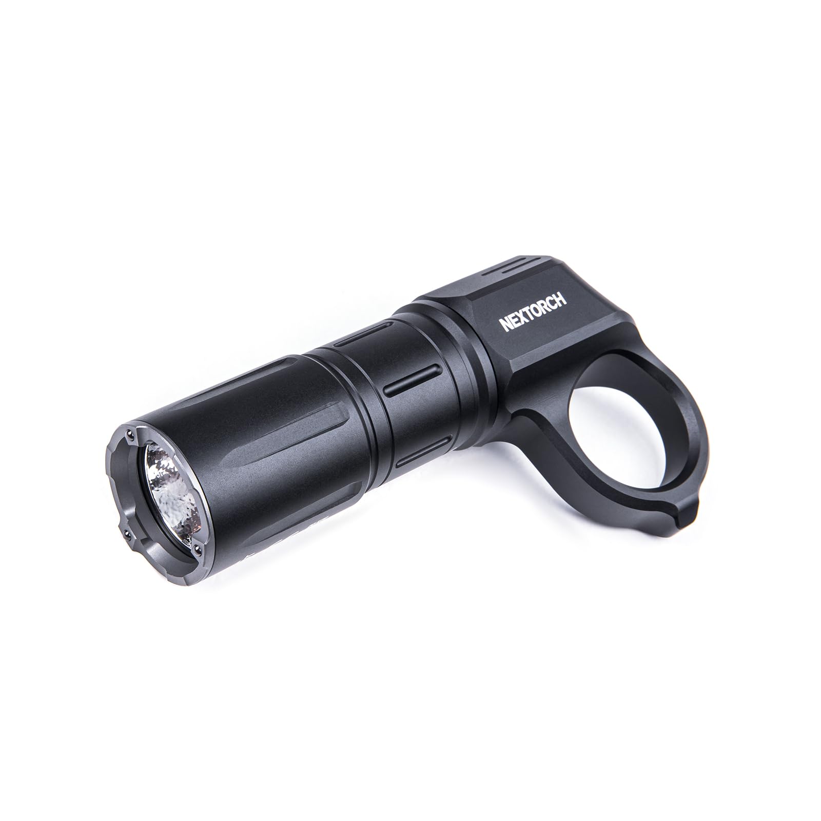 NEXTORCH ARTORCH 1600 Lumen Tactical Flashlight - Compact EDC Light with Integrated Tactical Ring, IP68 Waterproof, Nano-Ceramic