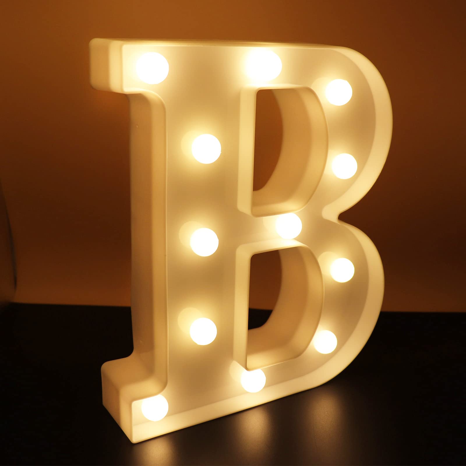 Ausaye Led Letter Lights Alphabet Light Up Sign Night Light For Wedding Birthday Party Decoration Battery Powered Christmas Lamp