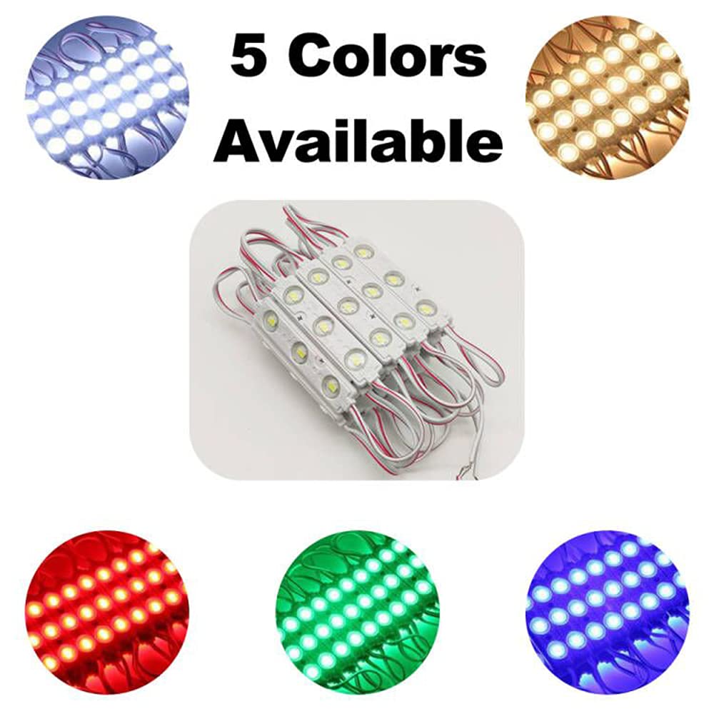 Aooyuanke Blue Led Module Lights, 100Pcs 49.8Ft Waterproof Smd 5730 For Signs & Decor