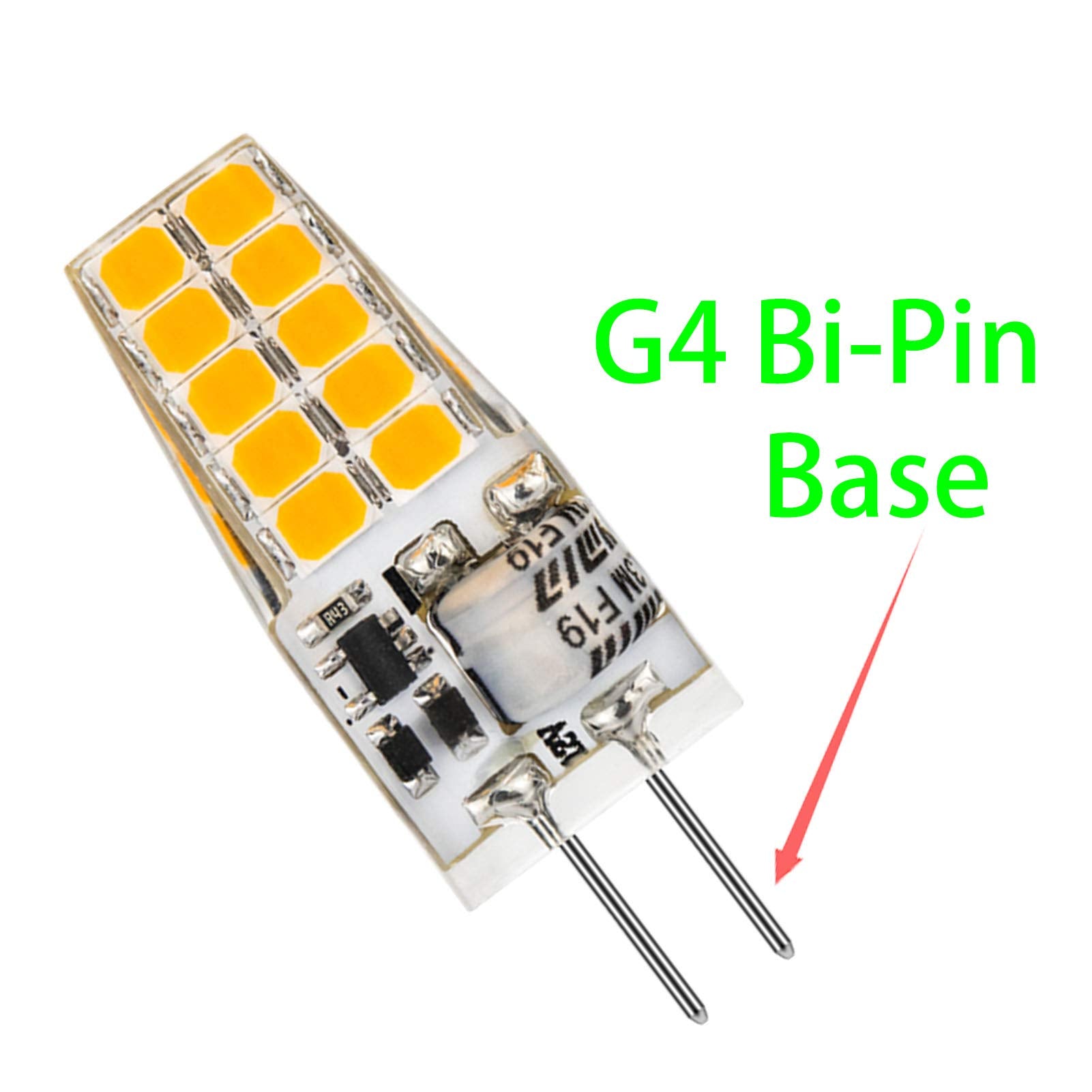 Baoming G4 Led Bulb 12V 3.5W Jc Bi-Pin Base, 20W-35W T3 G4 Halogen Equivalent, 2700K Soft Warm White, No-Flicker 350Lm, Chandeli