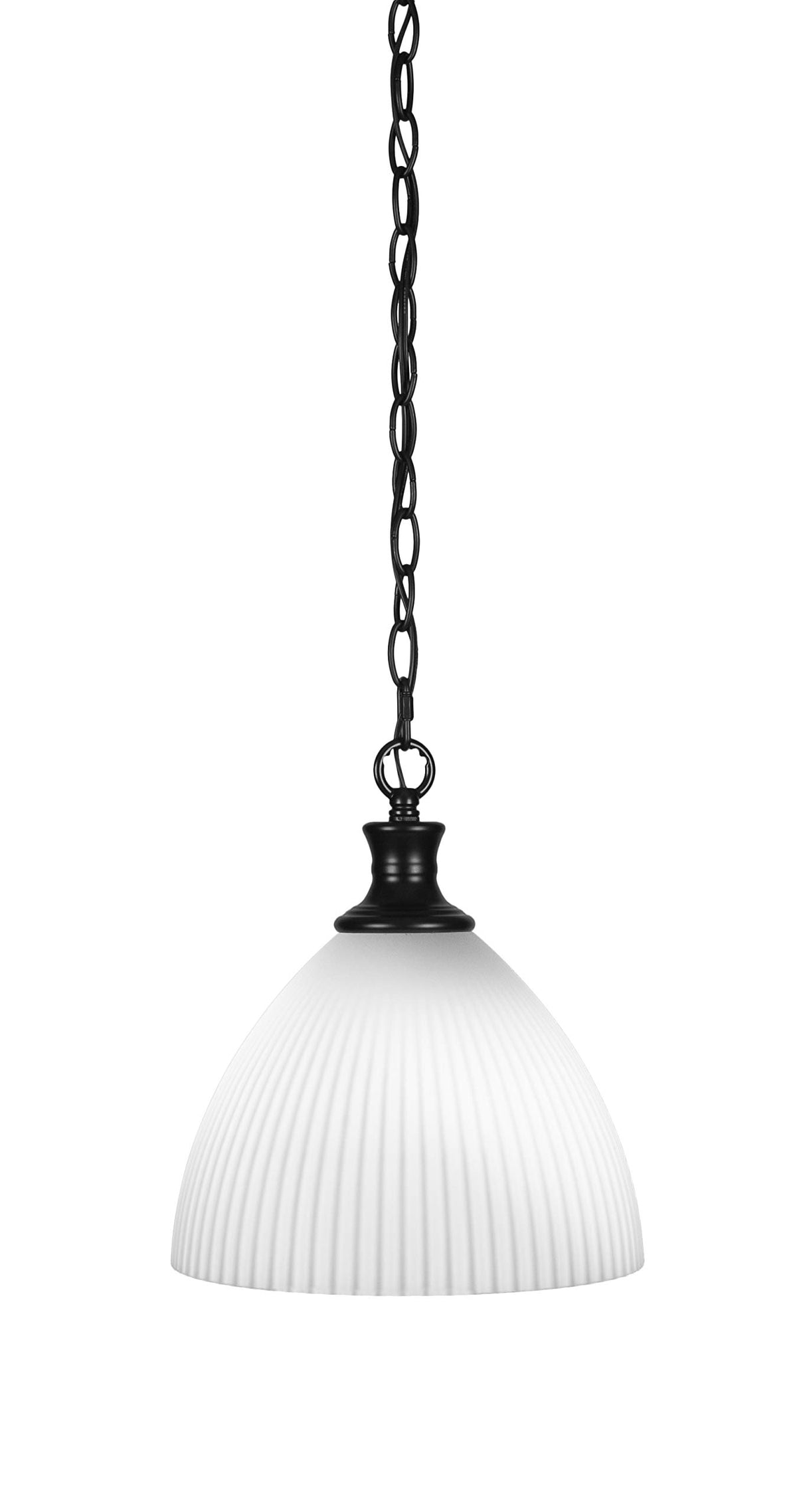 Toltec Lighting Carina 1 Light Pendant in Matte Black (96-MB-4631)