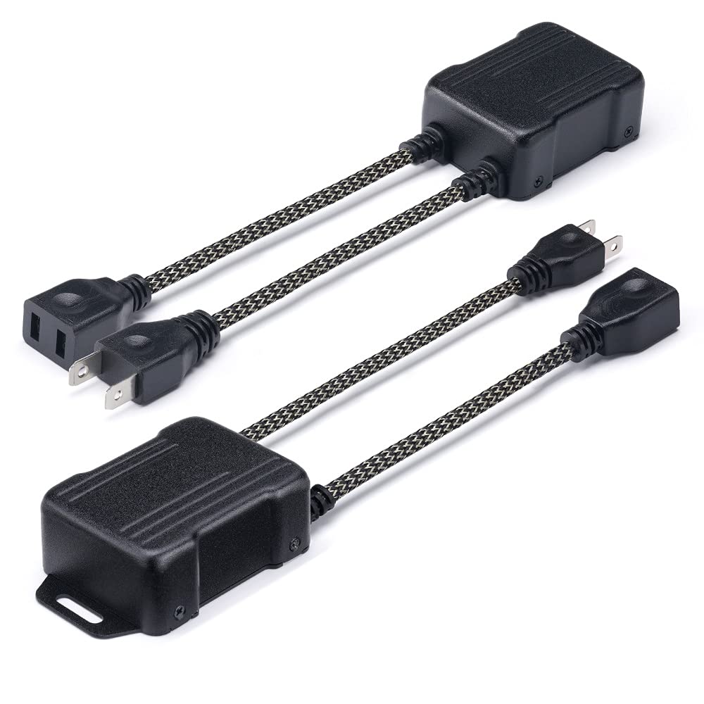 Xprite H7 LED Headlight Canbus Decoder Error Free Capacitors Resistors for LED Lights  Anti Flicker Harness Adapter for Cars Trucks  Pack of 2