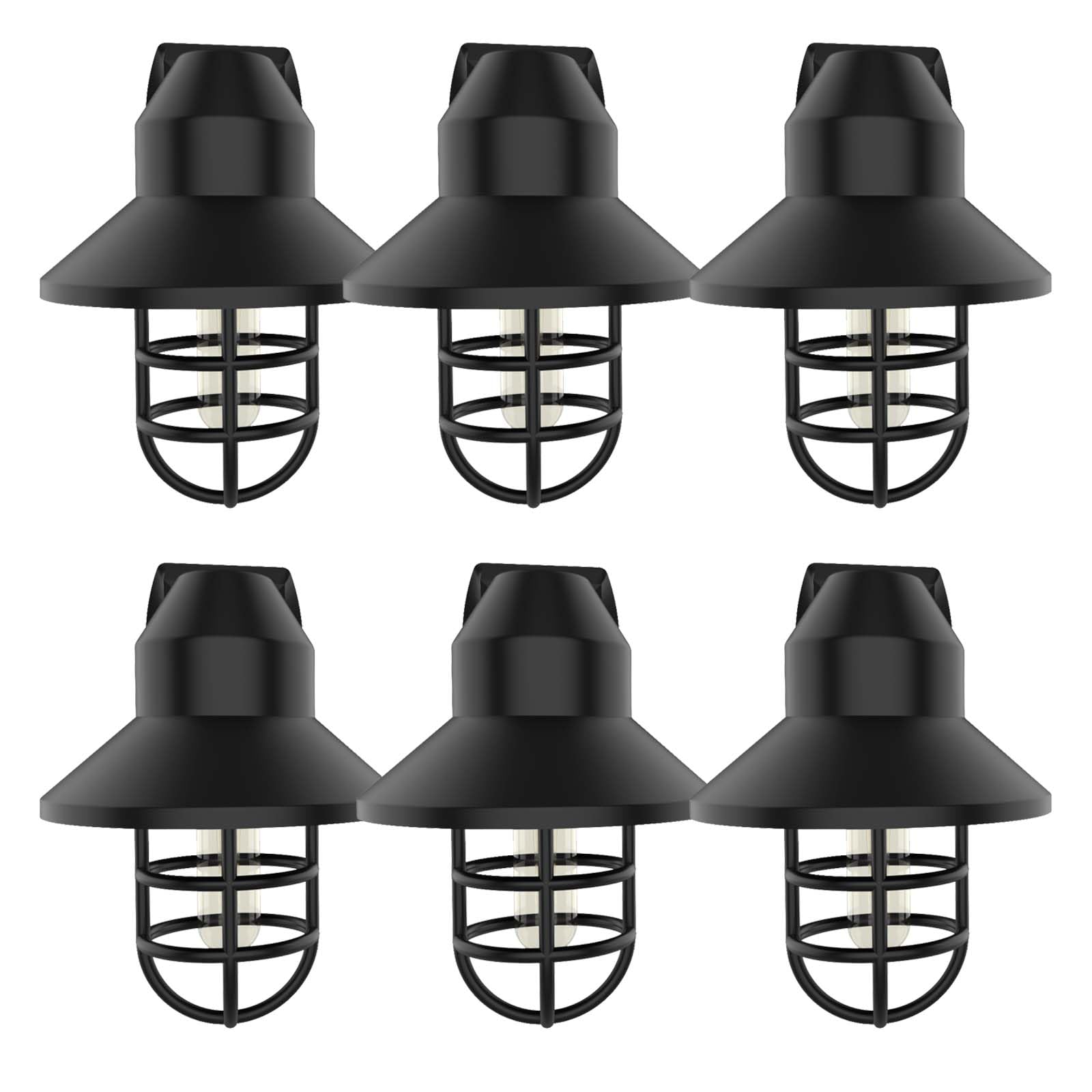 NOVELUX Night Lights Plug-in 6 Pack, Warm Farmhouse, Dusk to Dawn, Model NL-UMB5P-0.8W, Ideal for Kitchen, Hallway, Bedroom,