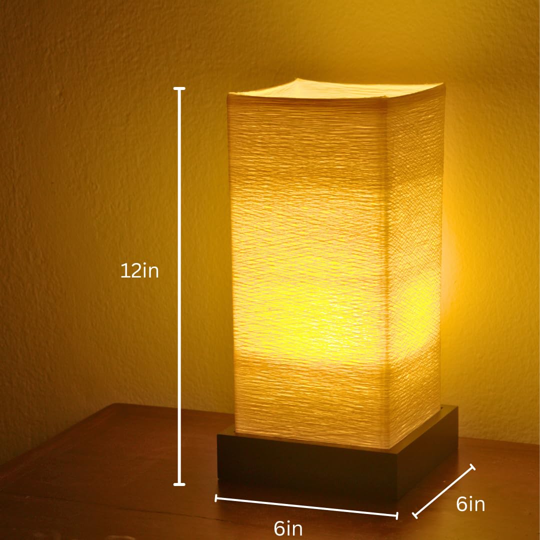 Import Nomad Unbound Dimmable Japanese Lamp Table Lantern  Small Warm Woven Glow Light  Nightstand Bedside Akari  Noguchi Style