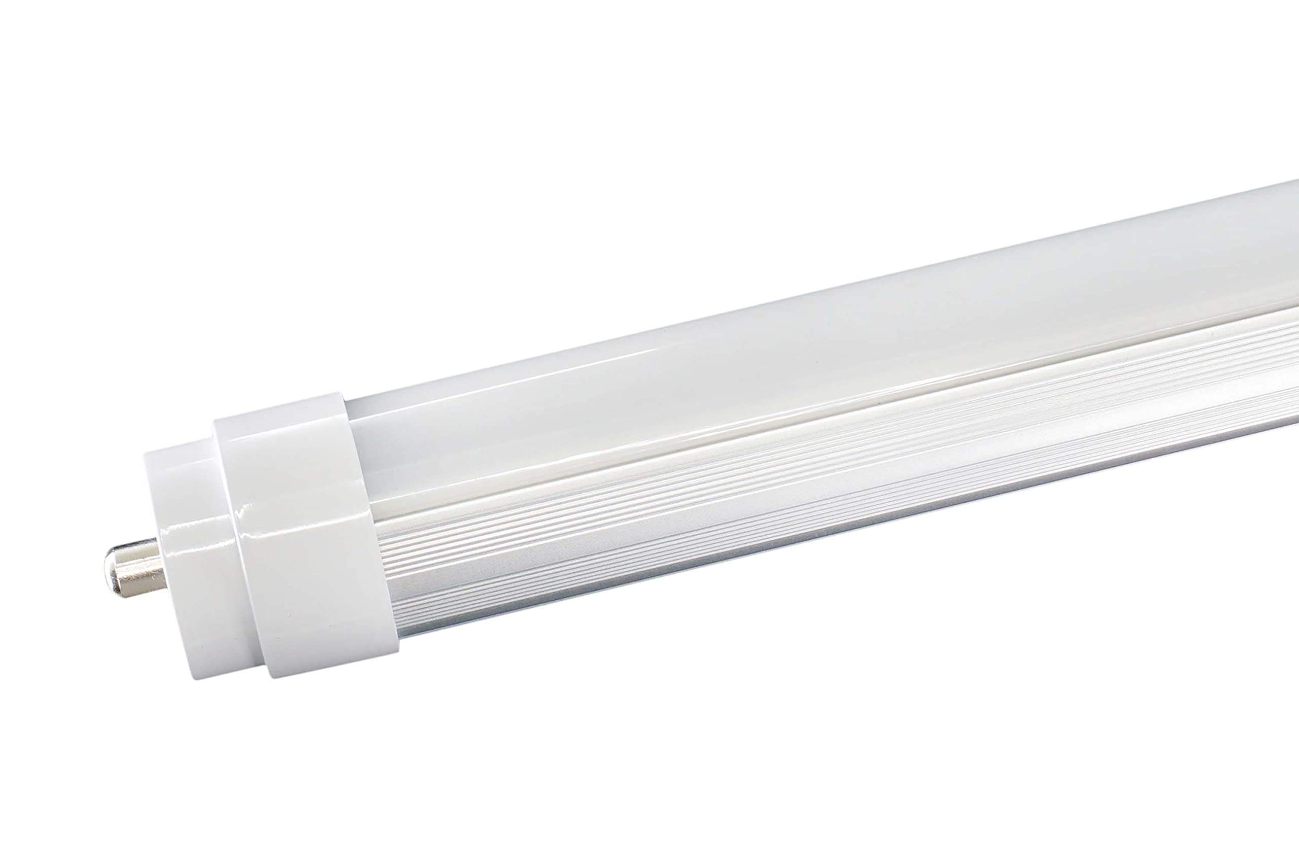 NYLL T12 LED Tube Lights - 64in Single Pin Plug & Play - Daylight (6000K) - Pack of 2 - Plastic