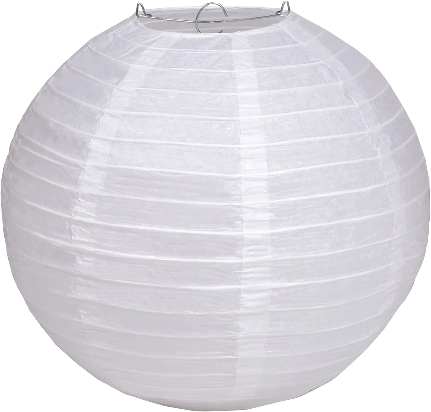Pack Of 3 Round Paper Lanterns Lamp Wedding Birthday Party Decoration (White, 12''/30Cm)