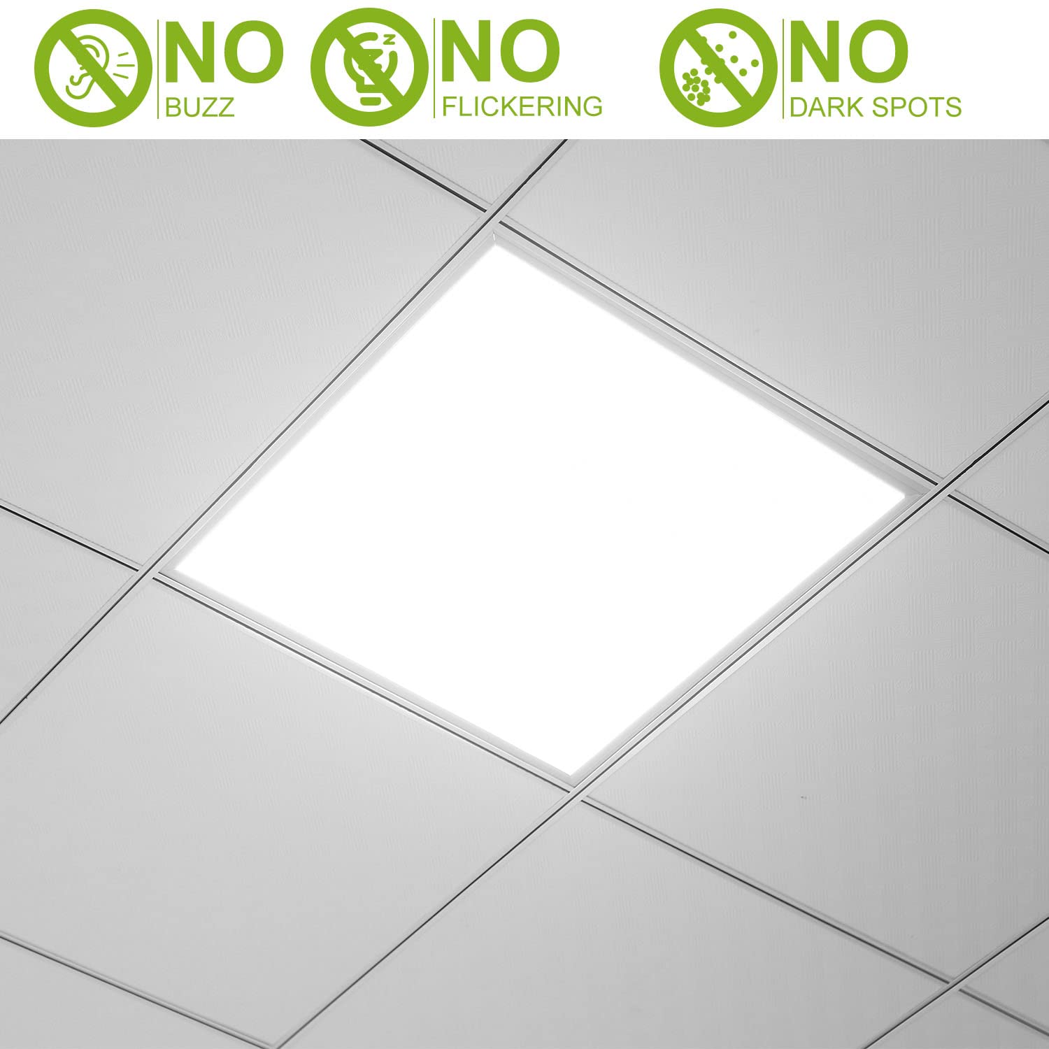 Kocaso 48W Led Panel Light, 3200Lm, 7500K, 22Ft Ceiling Lighting,